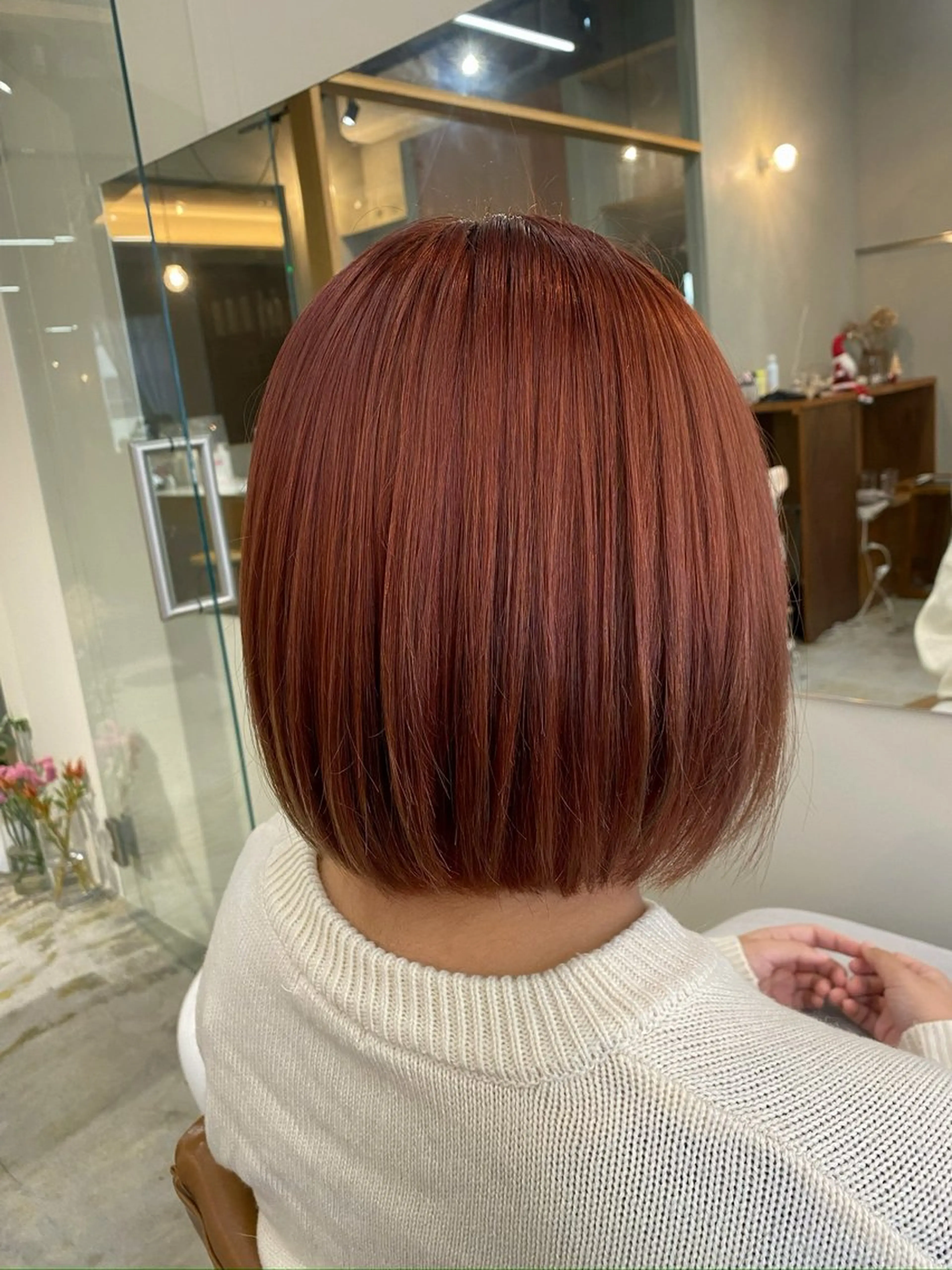 ミディアム ヘアカラー トリートメント 🌻花屋併設🌻濱 幸帆のヘアスタイル