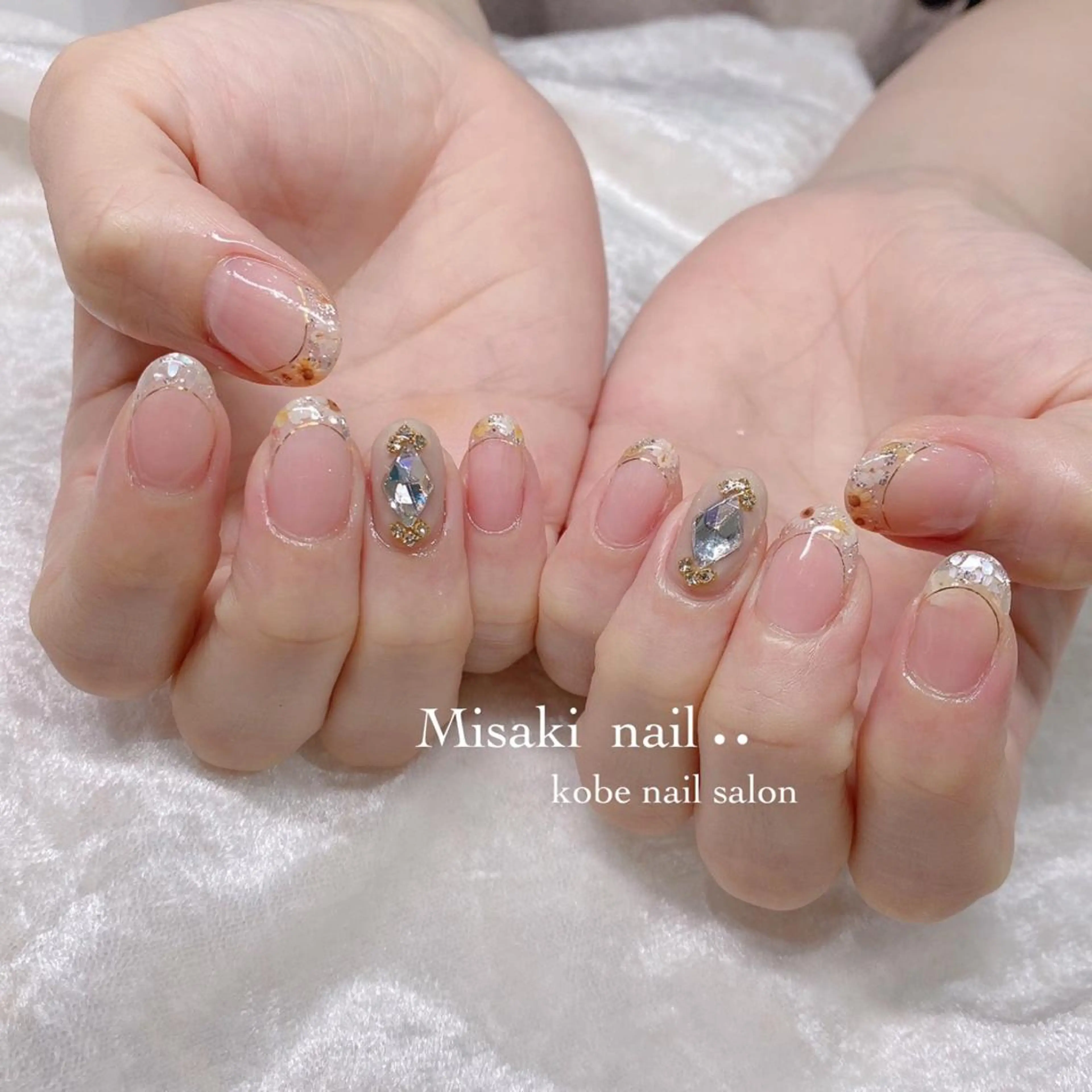 ネイル 韓国ネイル ワンホンネイル ハンドネイル nailsalon miinailsのネイルデザイン