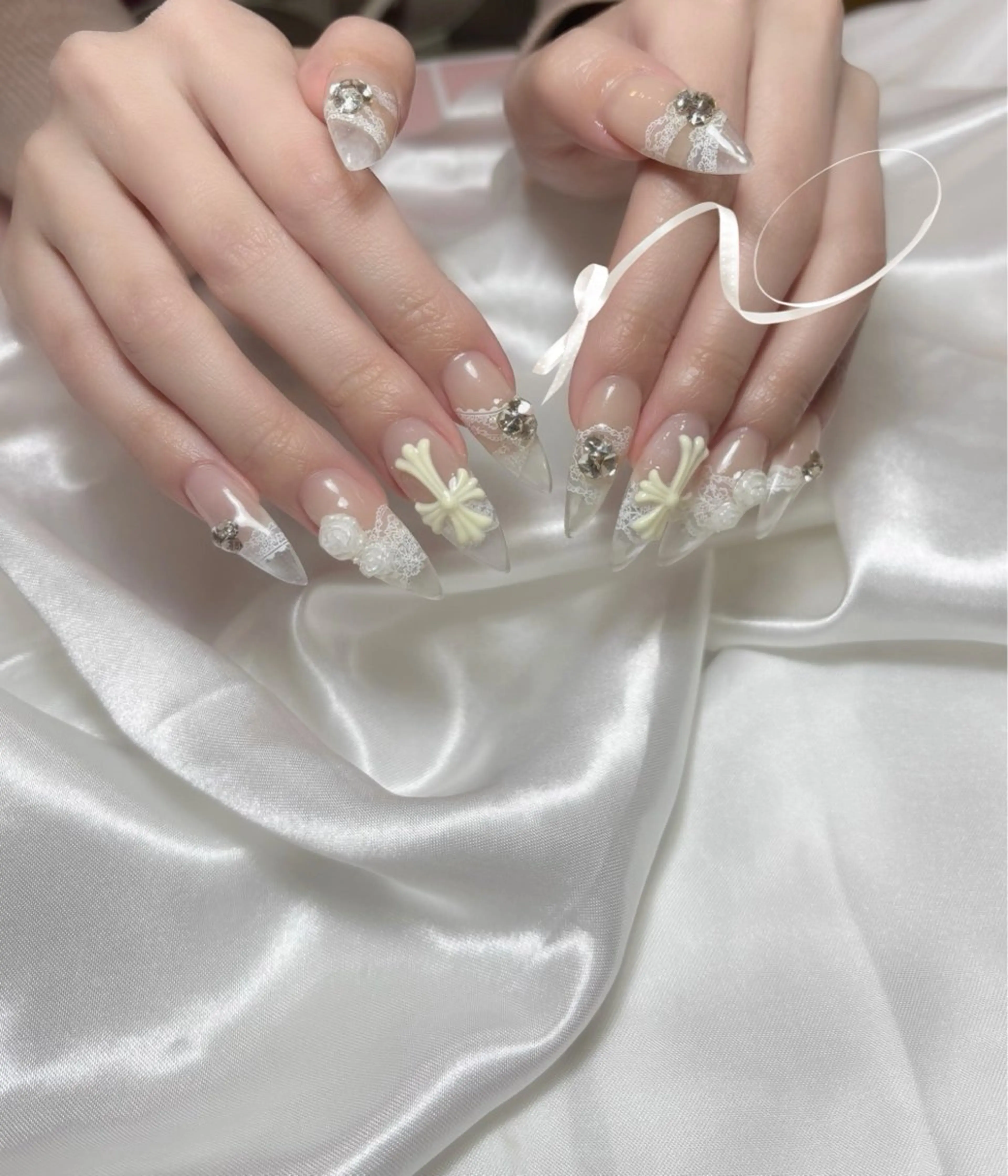 オフ無＊長さだし10本と10本デザインプランの写真