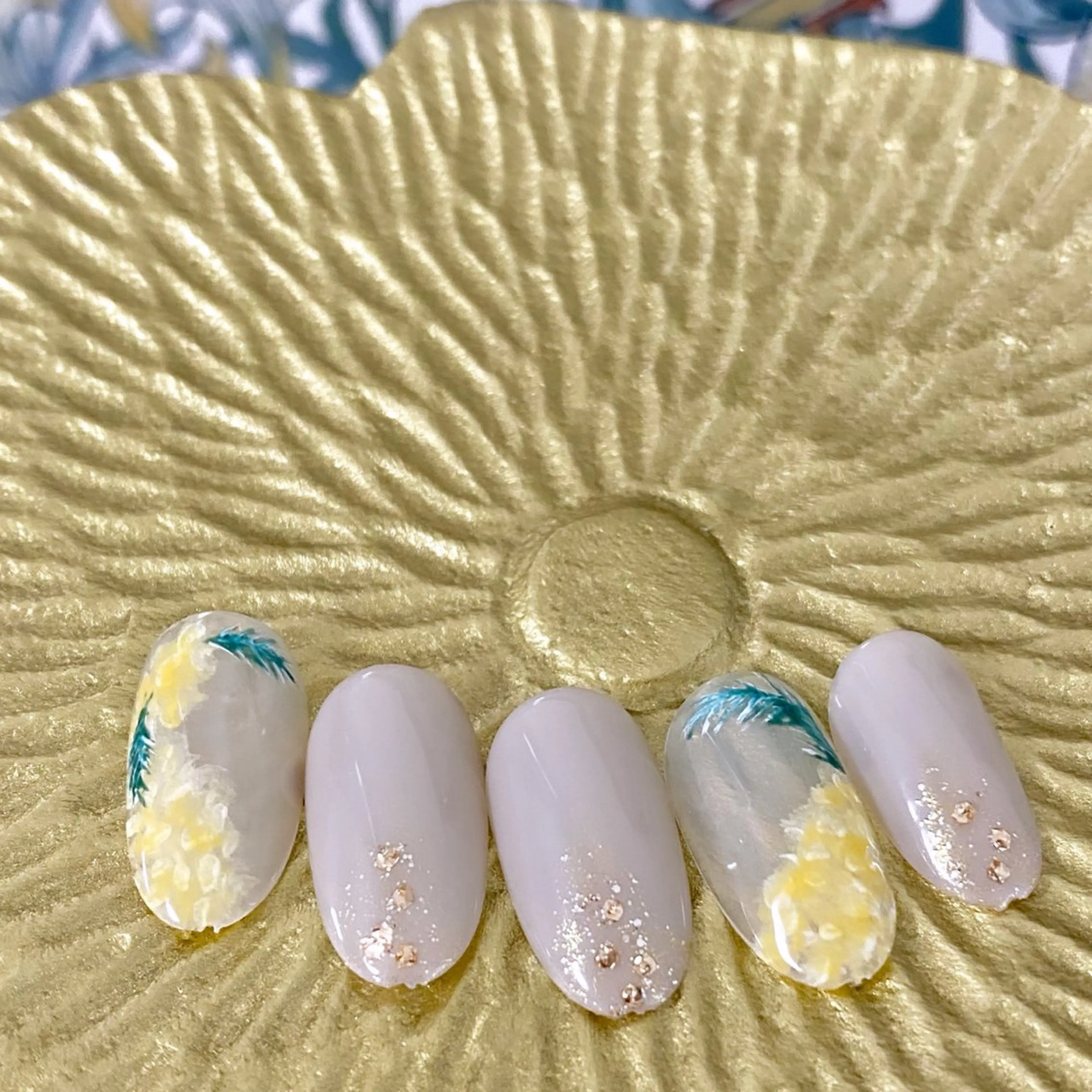 ネイル アートネイル フラワーネイル Hana_ Rieのネイルデザイン