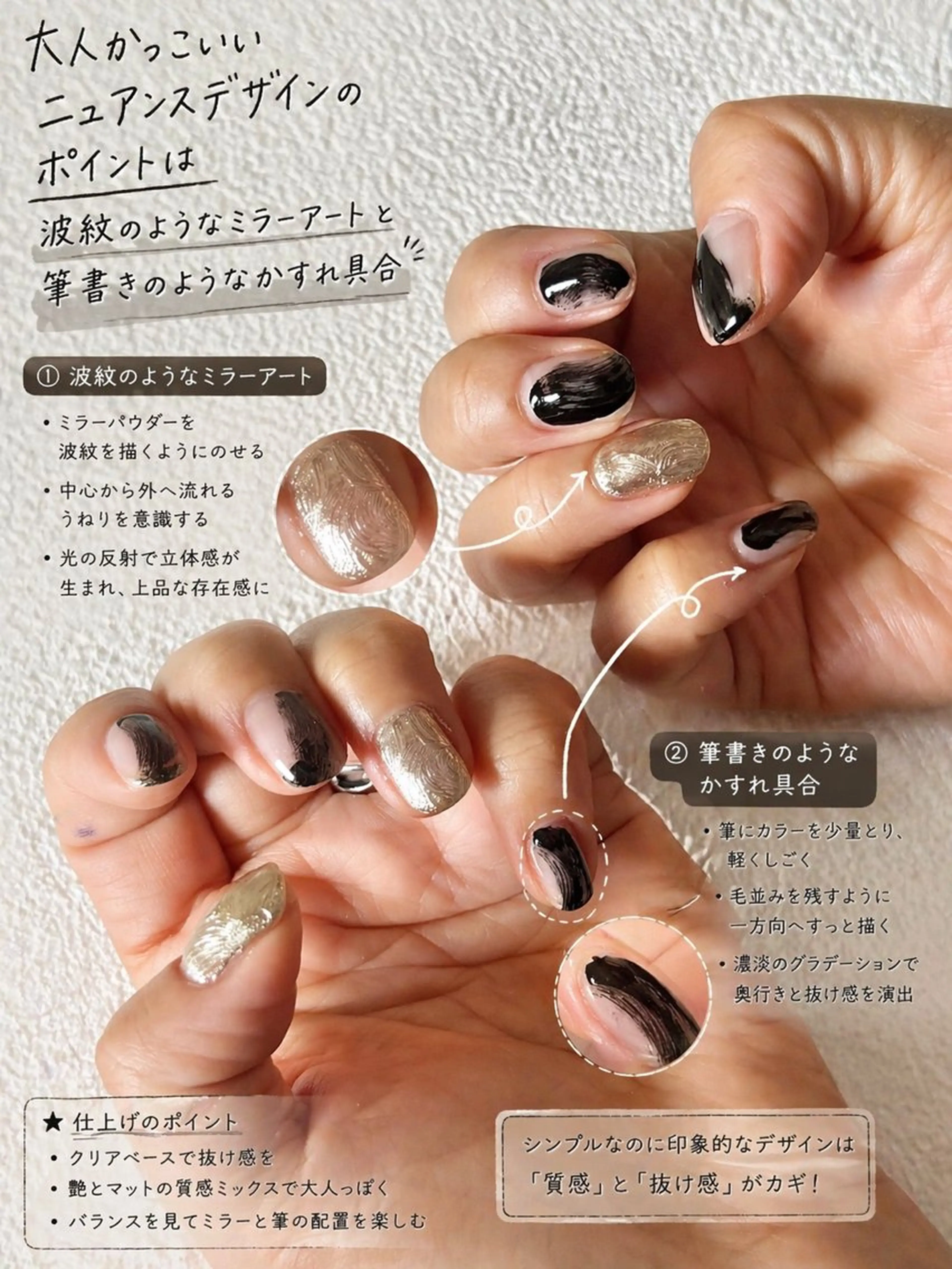 クリアデザインネイルの写真