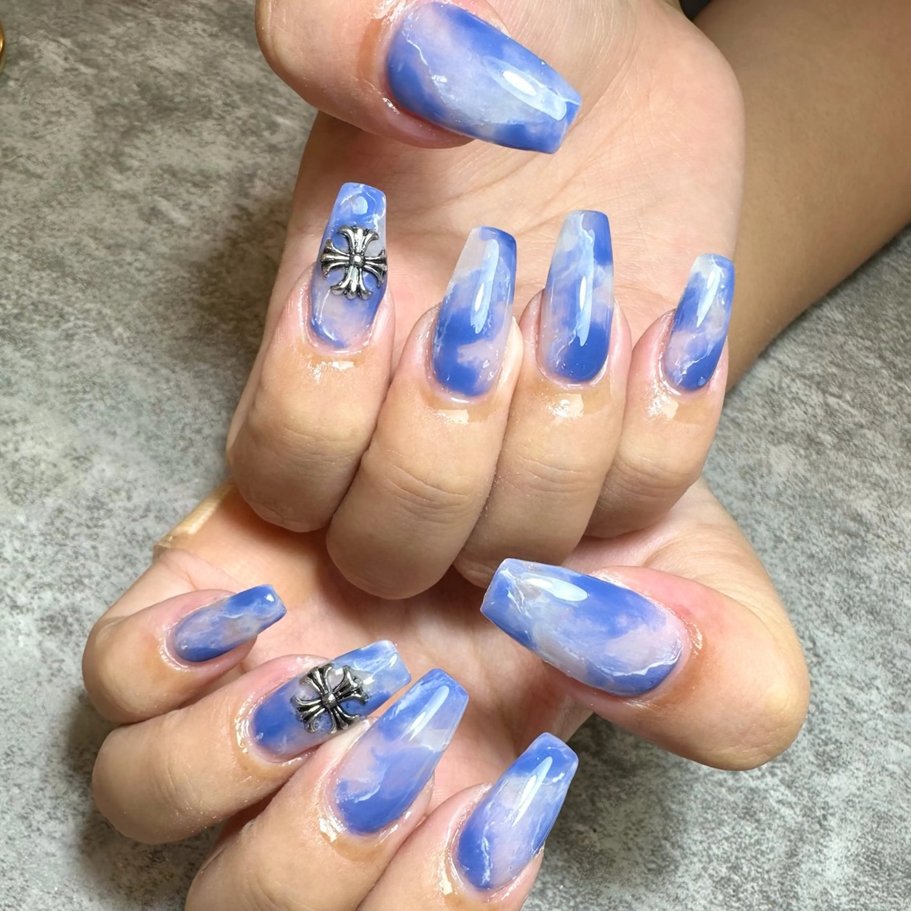 ネイル ブルー Mii nailのネイルデザイン