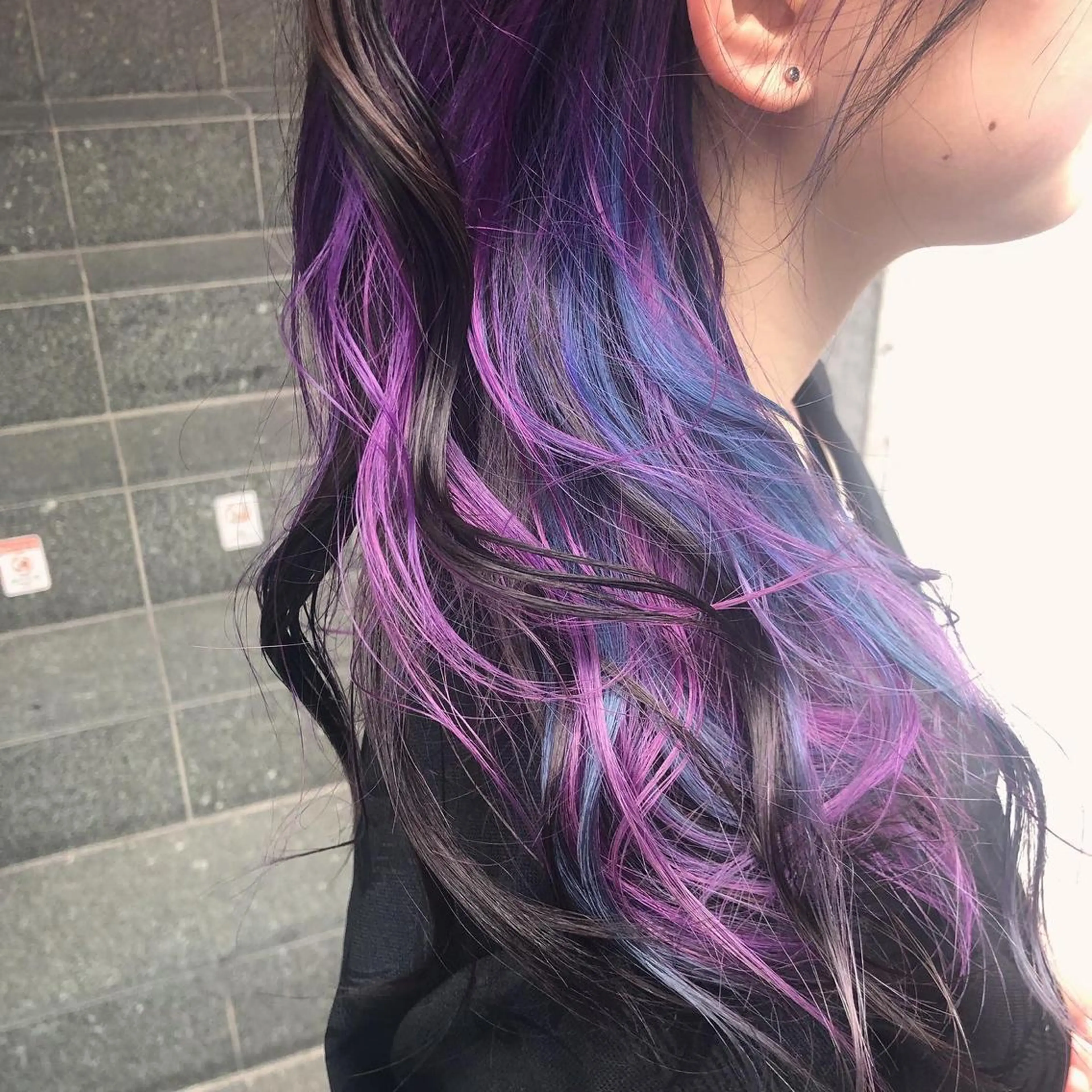 ロング カラー ショートボブ アッシュ バレイヤージュ ミストバング ベージュカラー カット ヘアカラー トリートメント 原宿サロン代表 デザインカラー伊藤卓のヘアスタイル