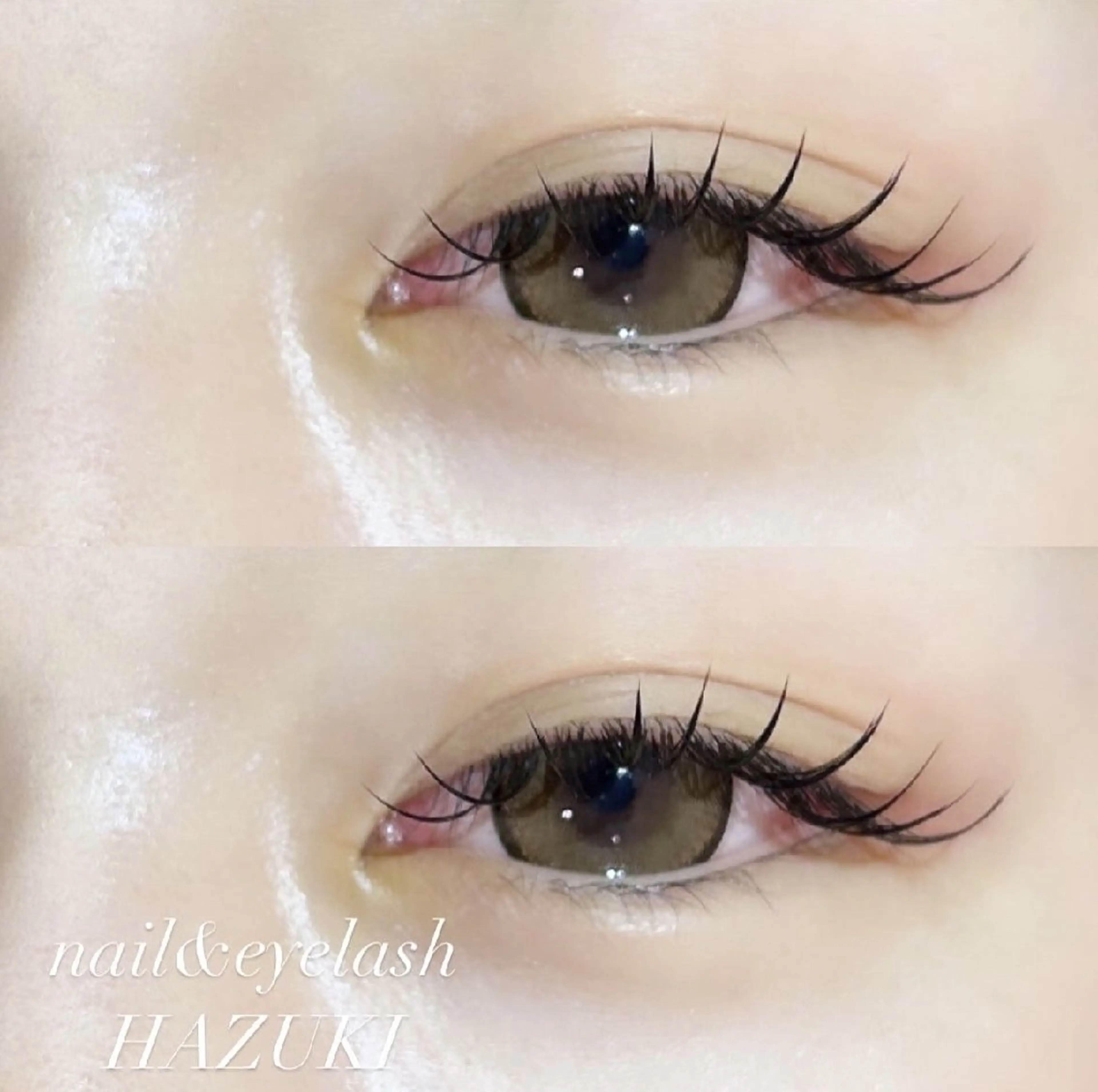 マツエク・マツパ フラットラッシュ HAZUKI eyelashのマツエク・マツパデザイン