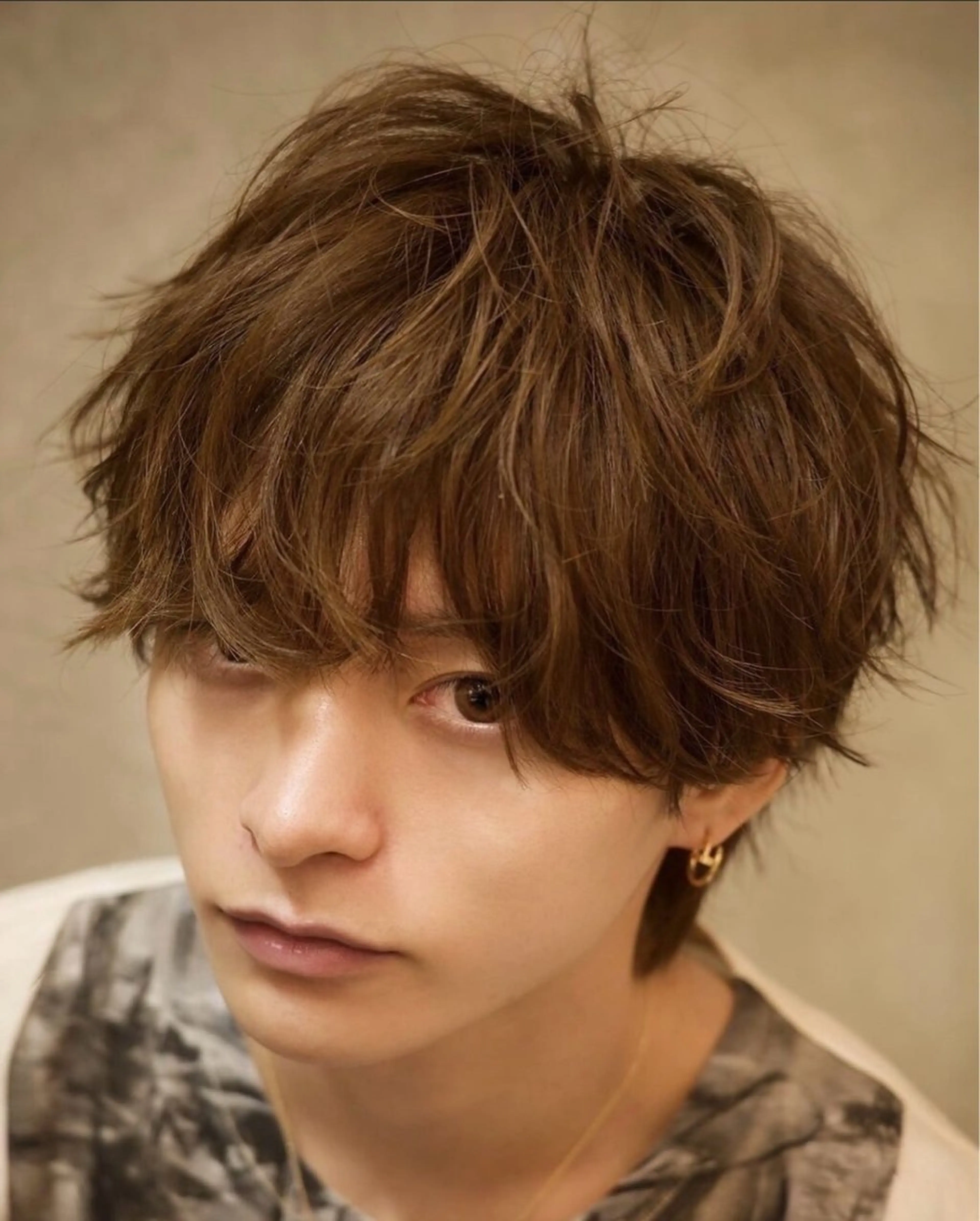 メンズ マッシュ 明津 桜空のヘアスタイル