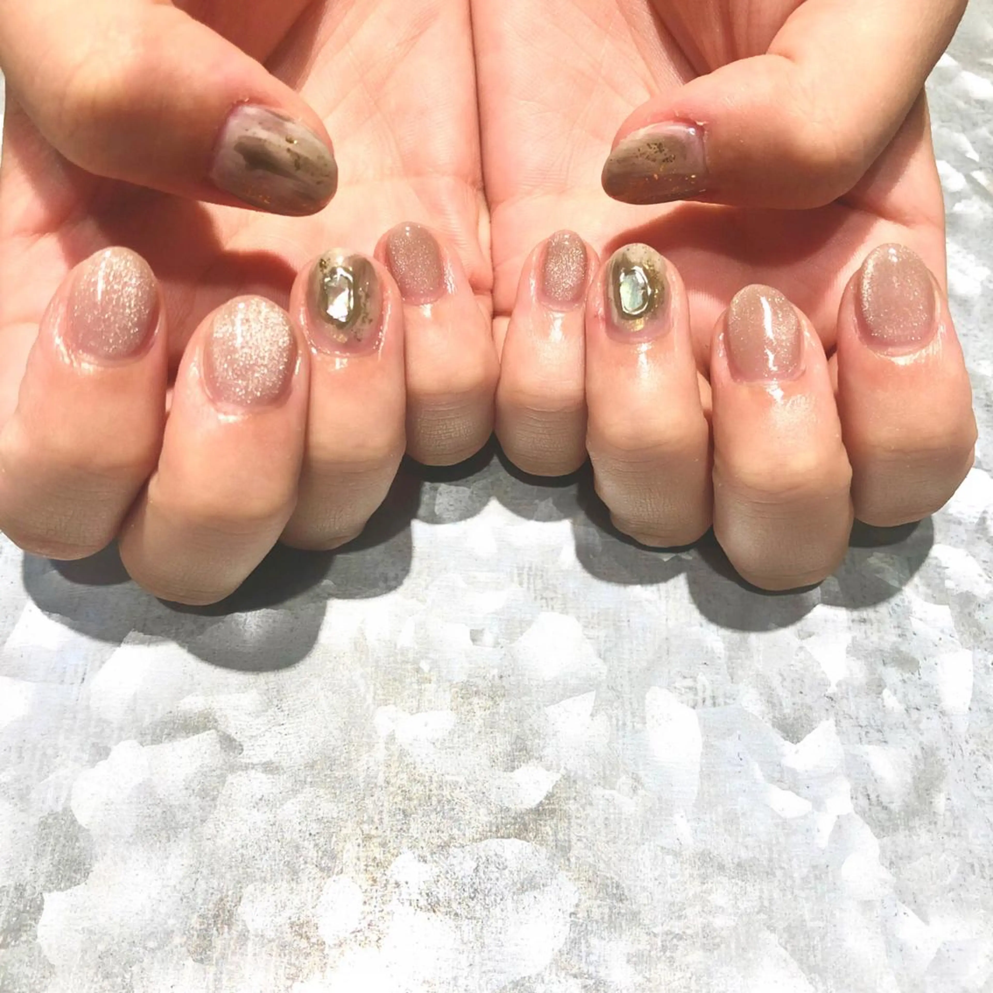 ネイル ニュアンスネイル TRAM-nail moriizumiのネイルデザイン