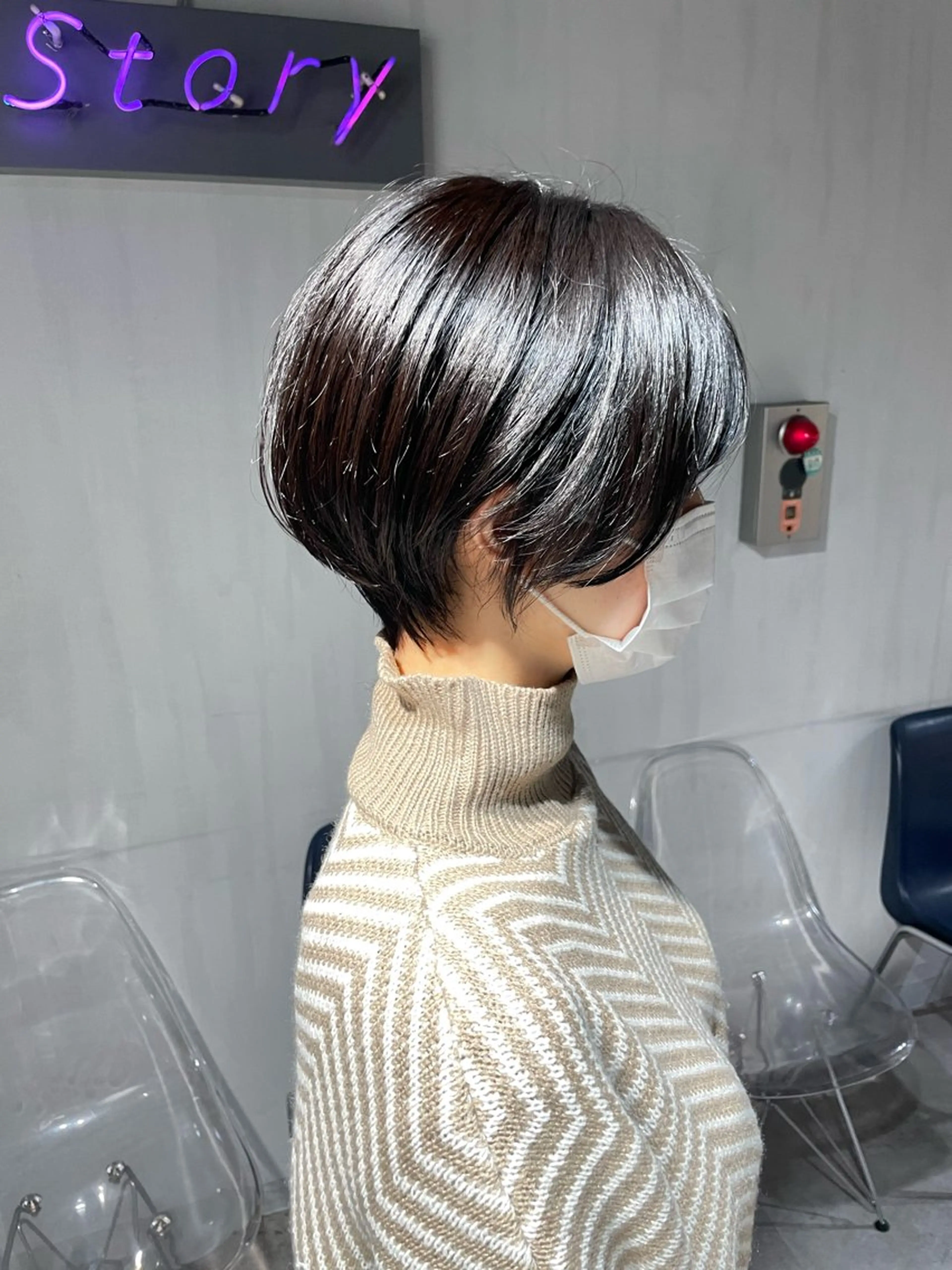 ショート カラー カット トリートメント ヘッドスパ 🦋ハイトーンボブ ショート🦋トシキのヘアスタイル