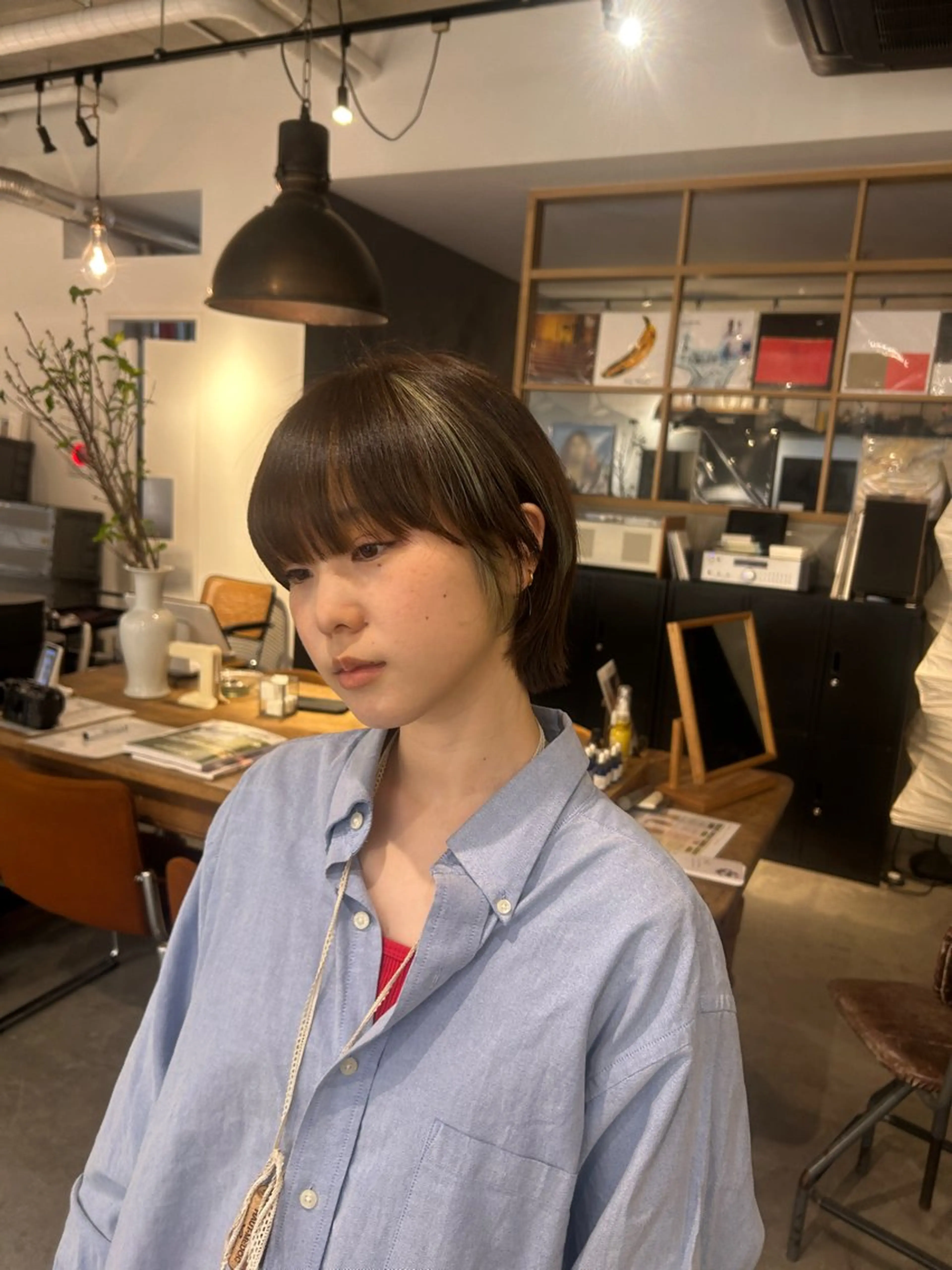 カラー ブリーチ ブラウンカラー ⭐️植田瑠菜⭐️ カラー／縮毛矯正のヘアスタイル