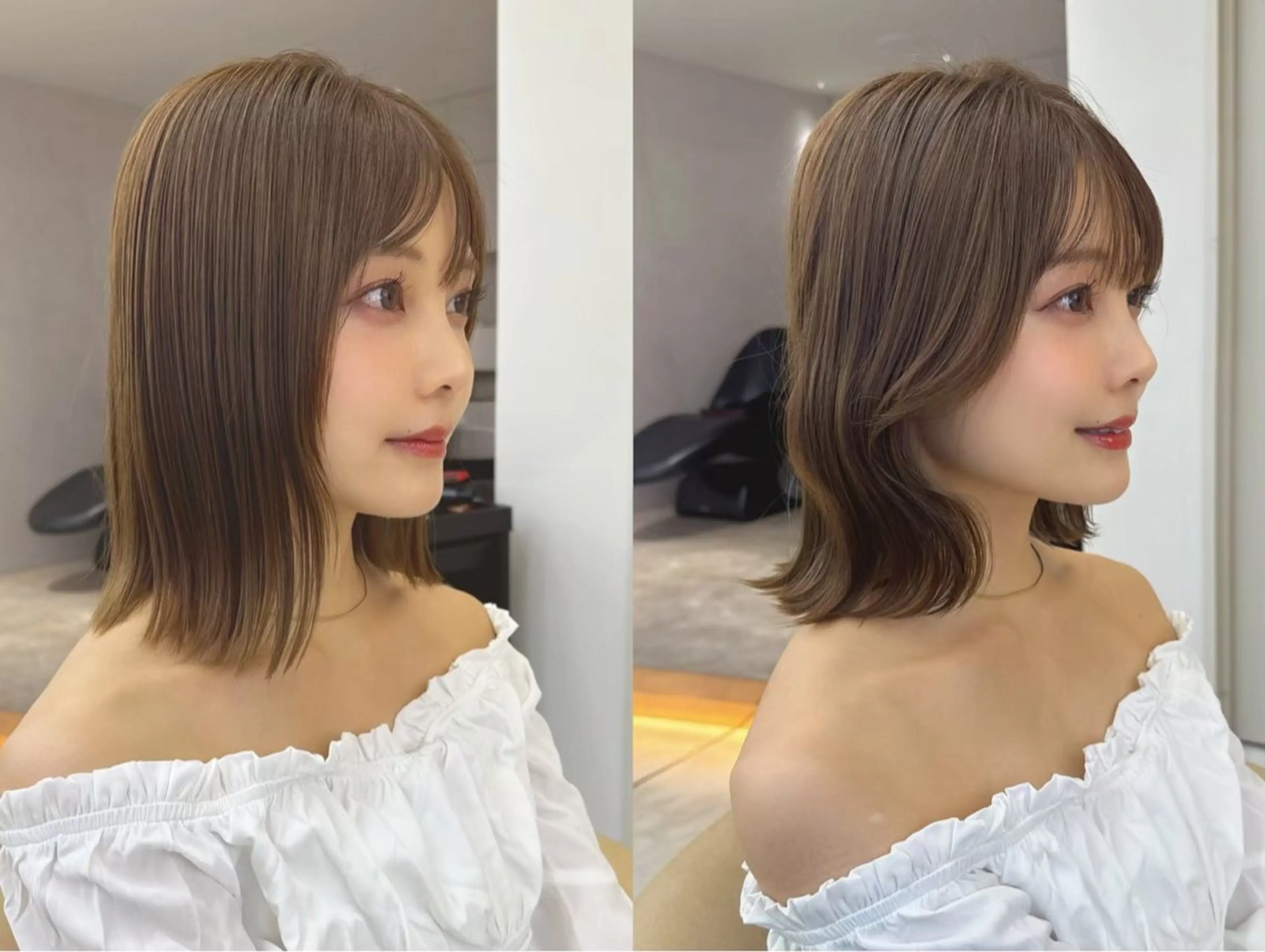ミディアム 透明感カラー🎀/ ‪ななみ🩰のヘアスタイル
