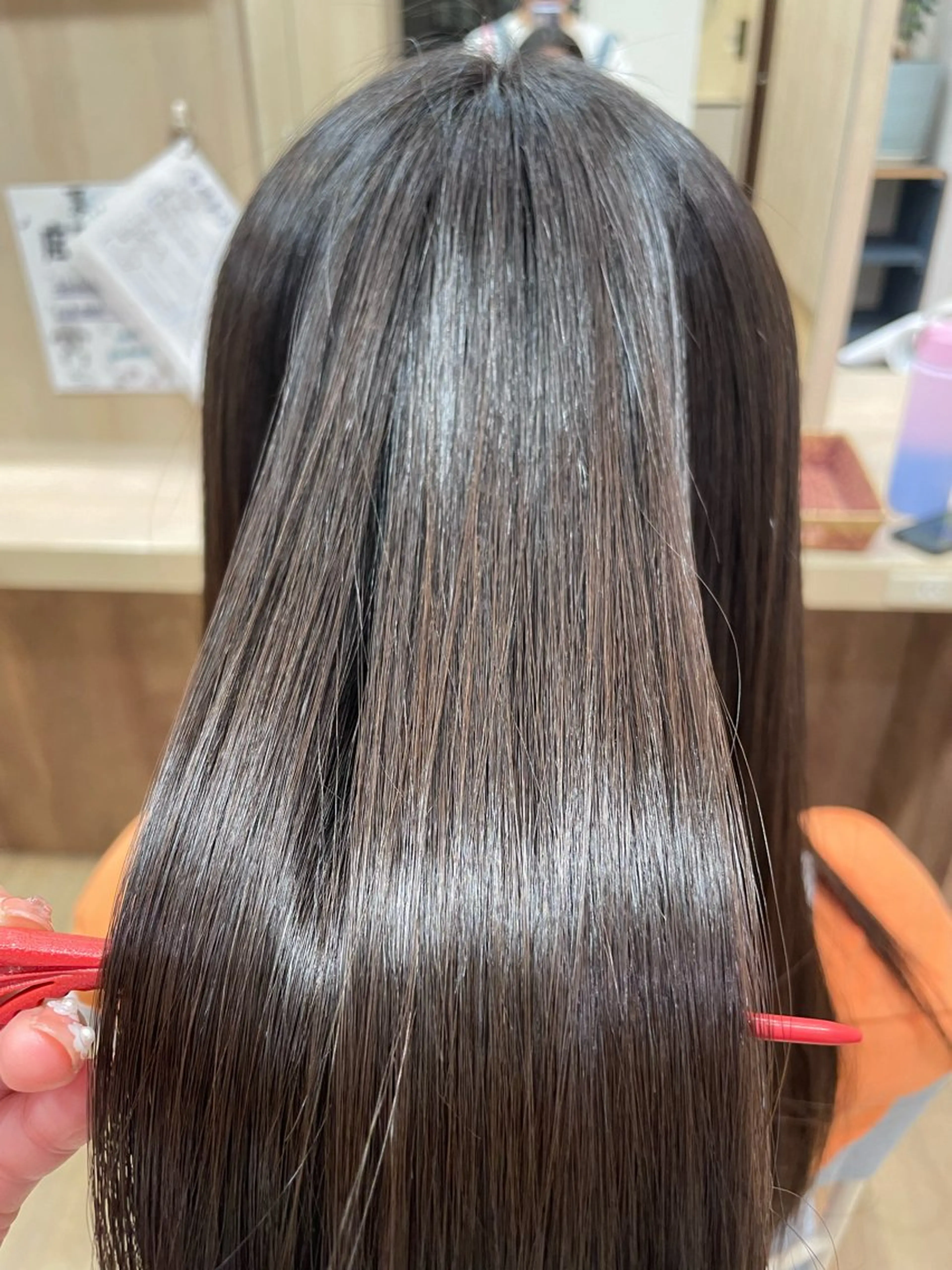 ロング カラー パーマ 縮毛矯正 CRECE♪山下 琴未のヘアスタイル