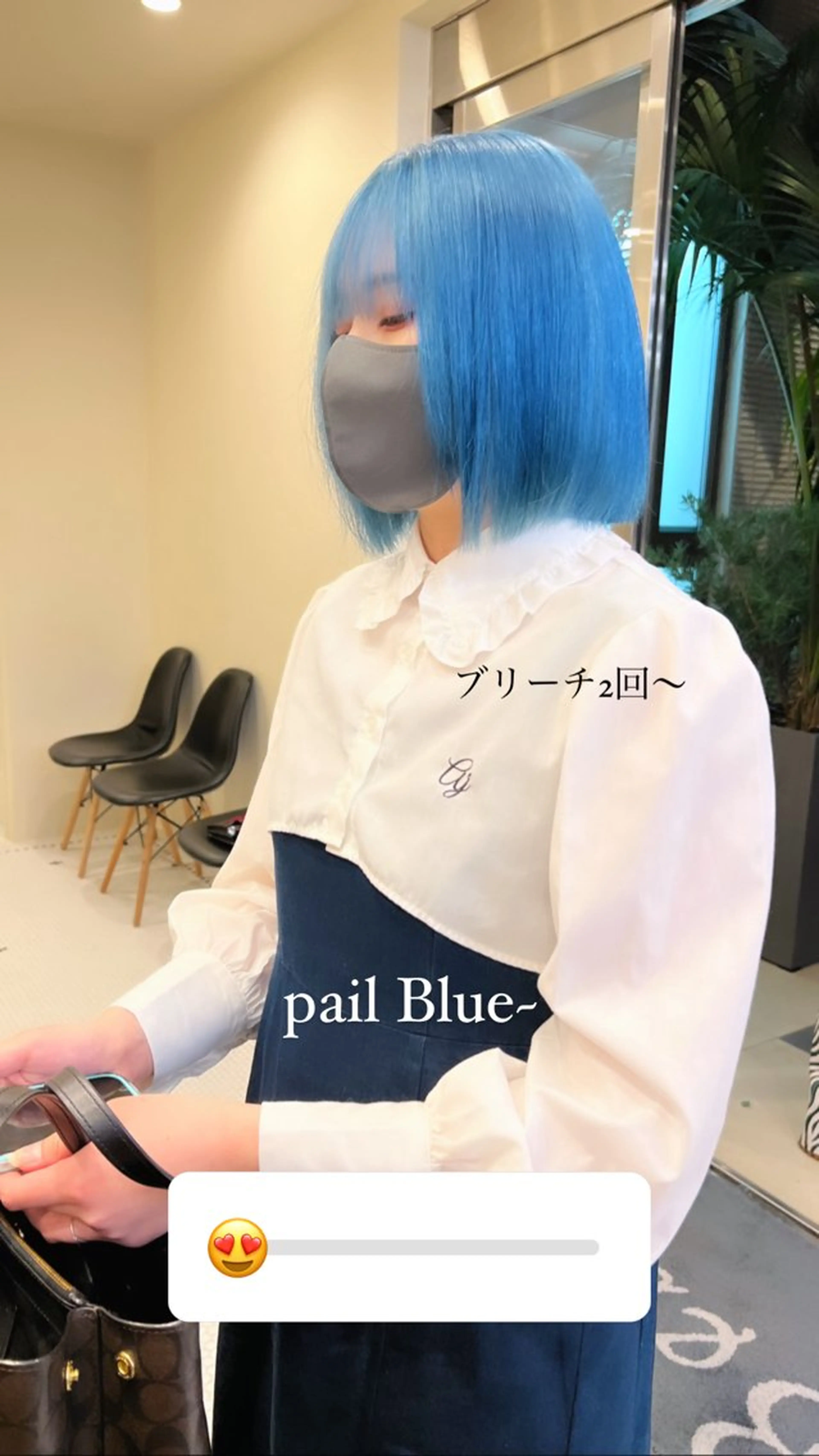 ロング カラー ブリーチ ハイトーンカラー カット ヘアカラー トリートメント 抜きっぱなしブロンド /ハイトーン/カナタのヘアスタイル