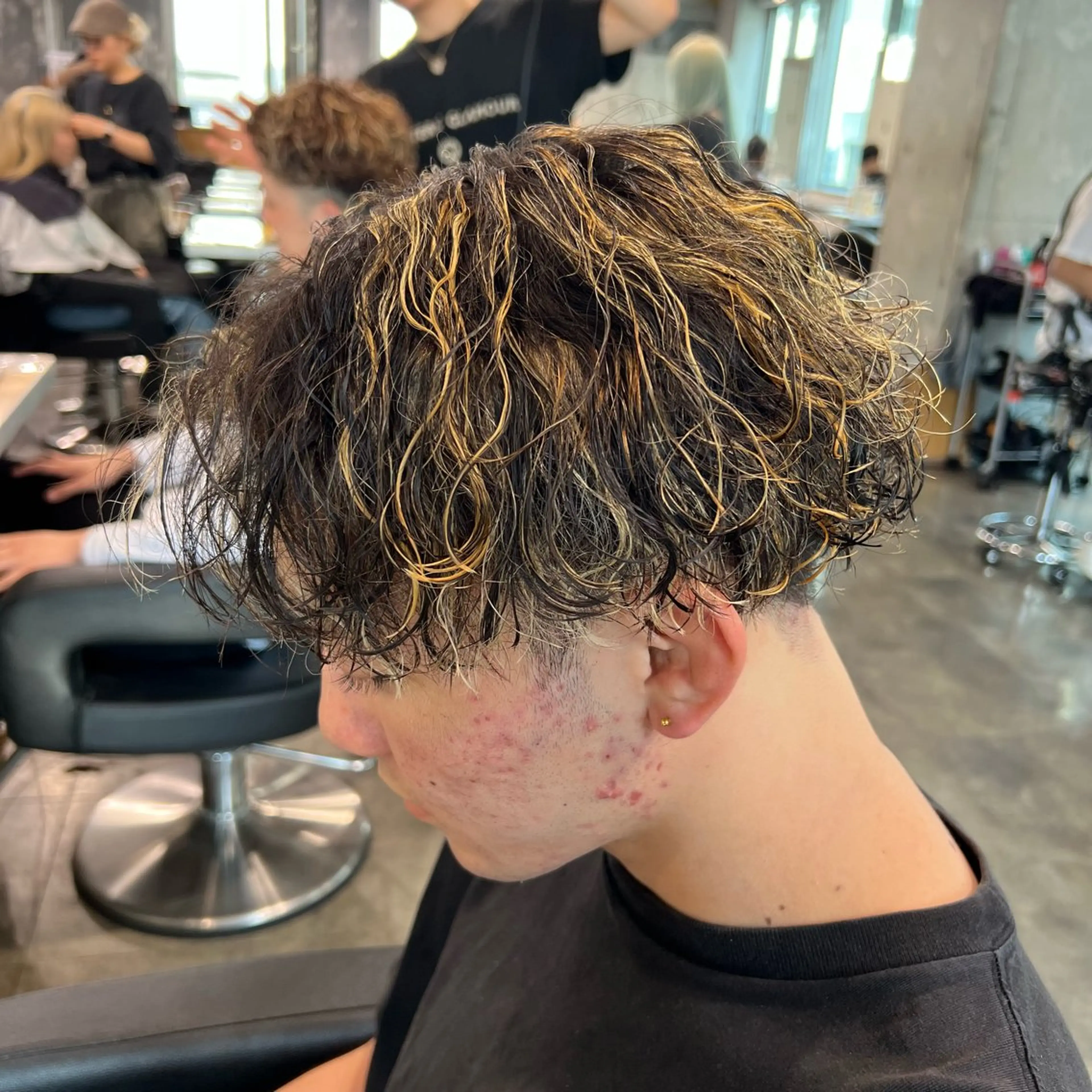 ショート カラー パーマ ヘアアレンジ メンズ キッズ 🔷横浜1のパーマ 職人🔷将太郎のヘアスタイル