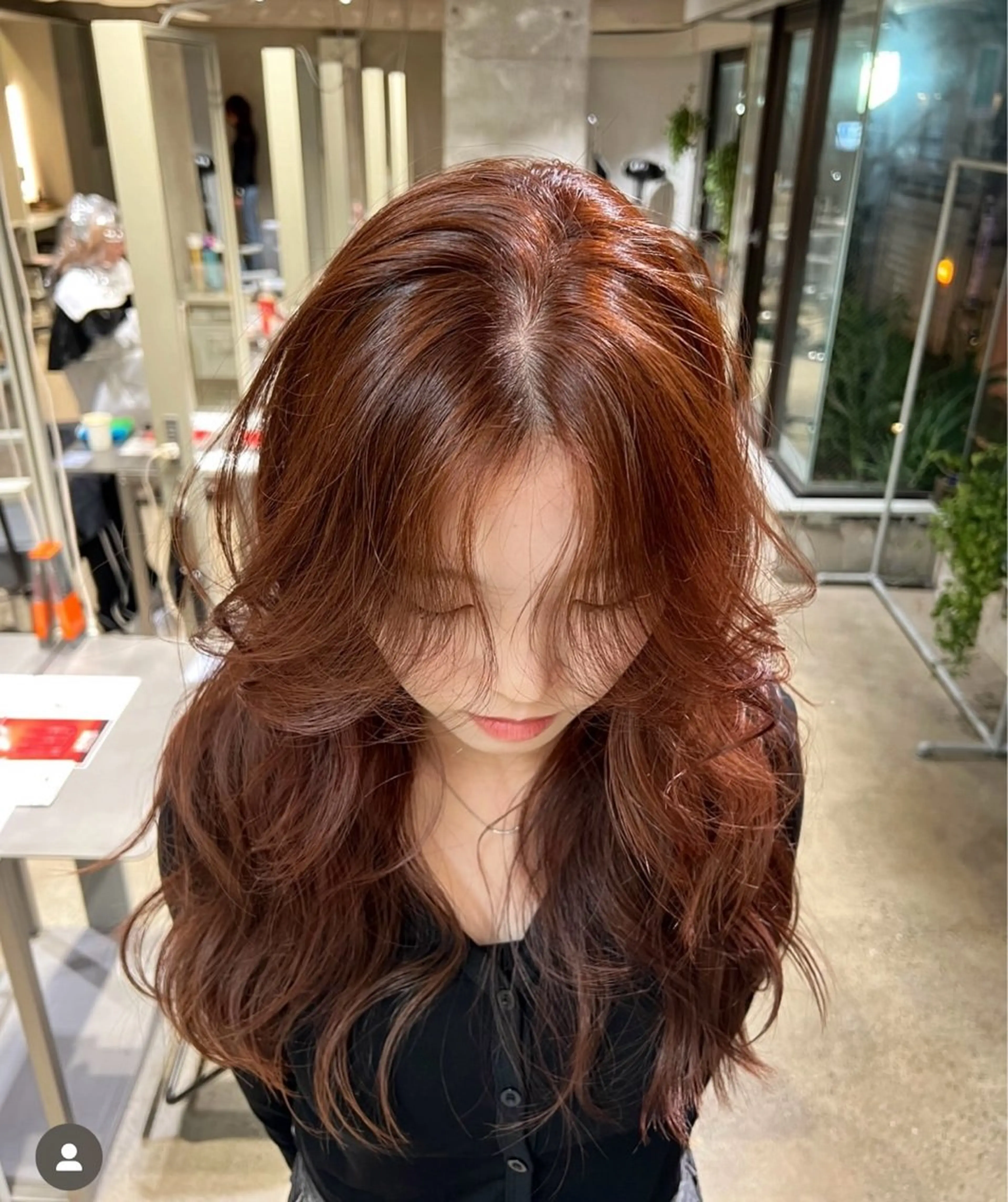 ロング カラー ヘアカラー トリートメント PELE/ミルクティ ー/NATSUKIのヘアスタイル