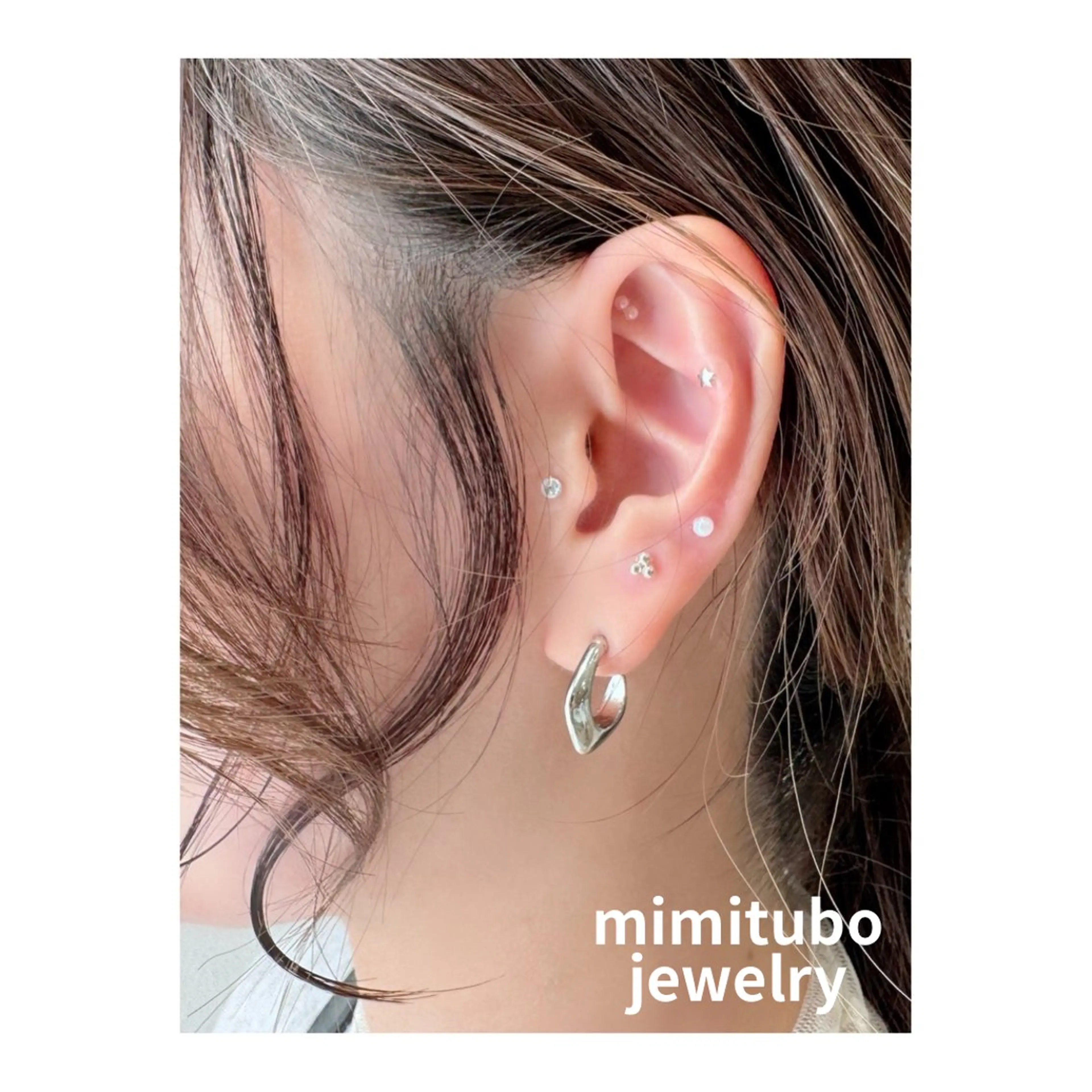 【耳つぼジュエリー】片耳~5ヵ所（両耳10粒）の写真