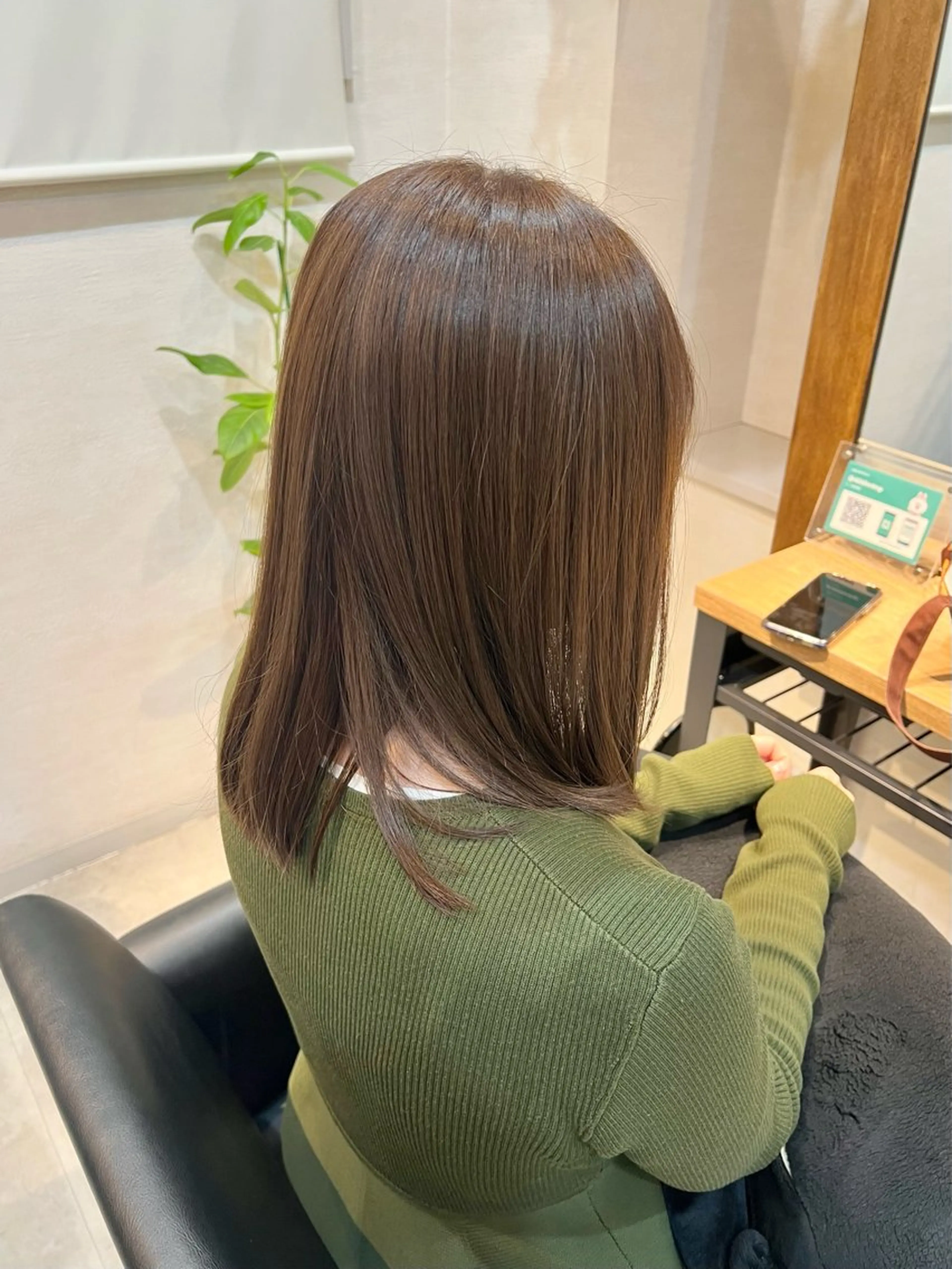 ミディアム カラー 透明感カラー ヘアカラー トリートメント ヘッドスパ 透明感カラー/艶髪 🌷ちばなお🌷のヘアスタイル