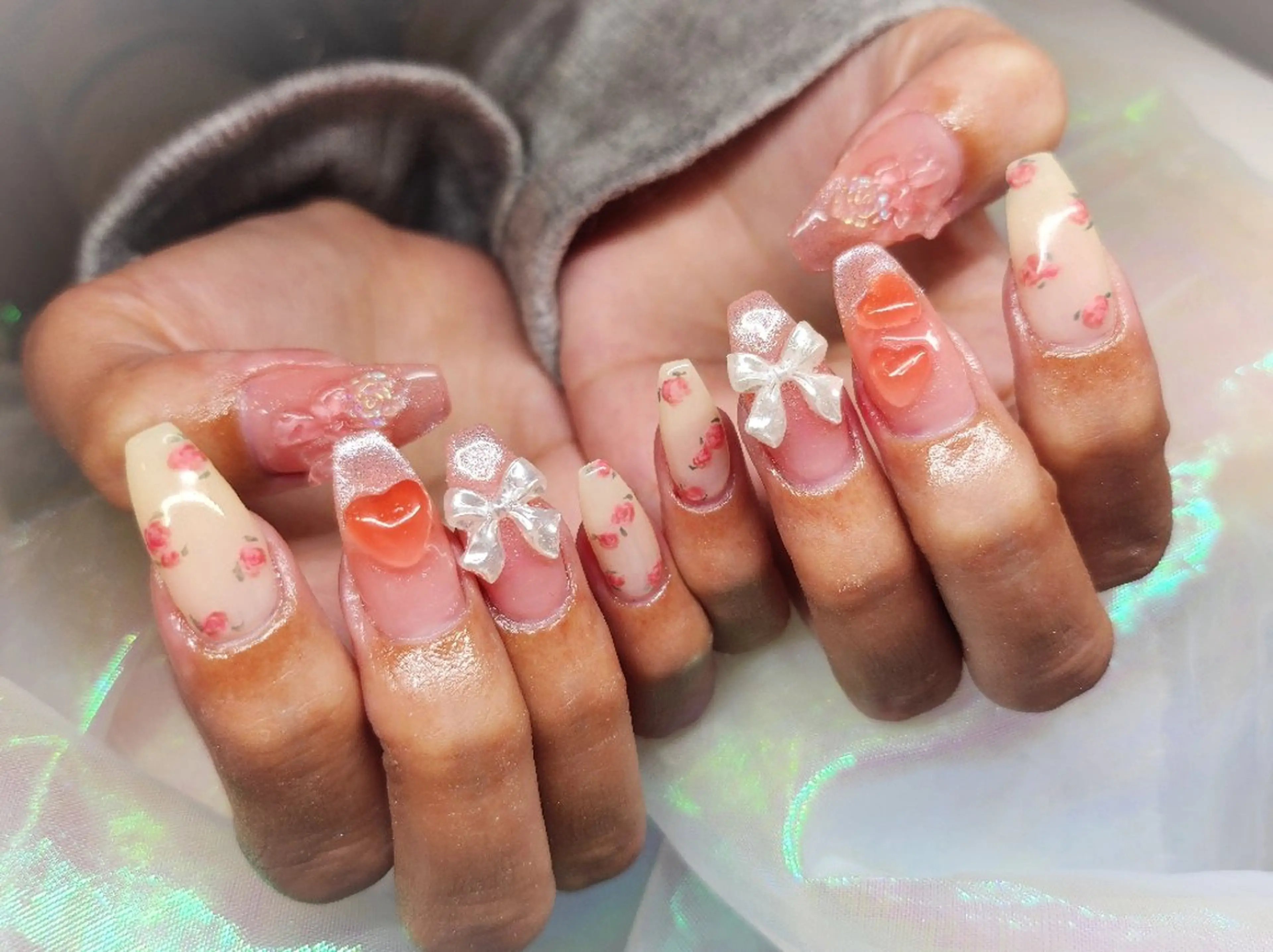 ネイル アートネイル ハンドネイル 💜bora .のネイルデザイン