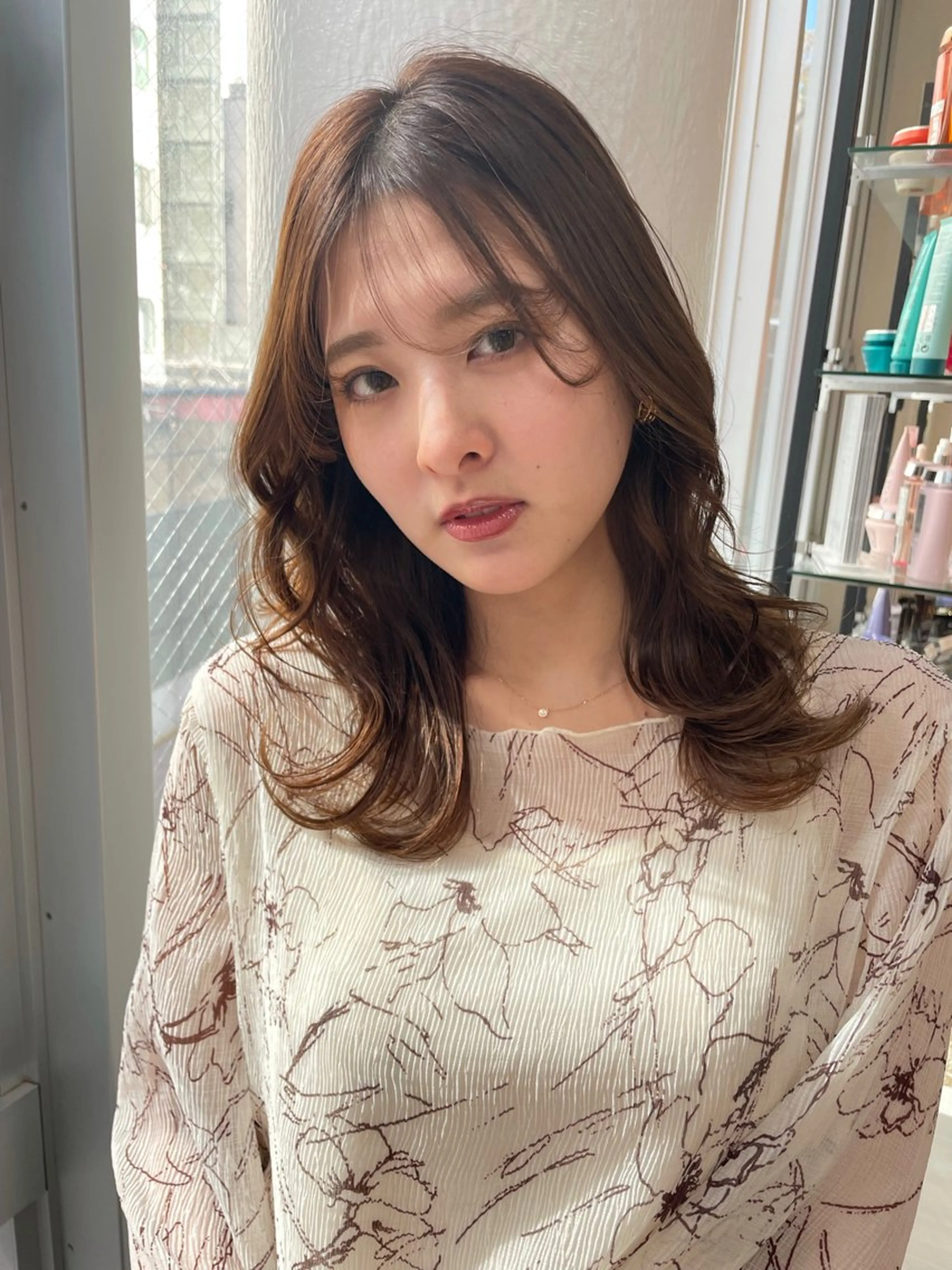 セミロング sunnyside大名所属・sunny side 大名　りょう👸🏼のヘアスタイル