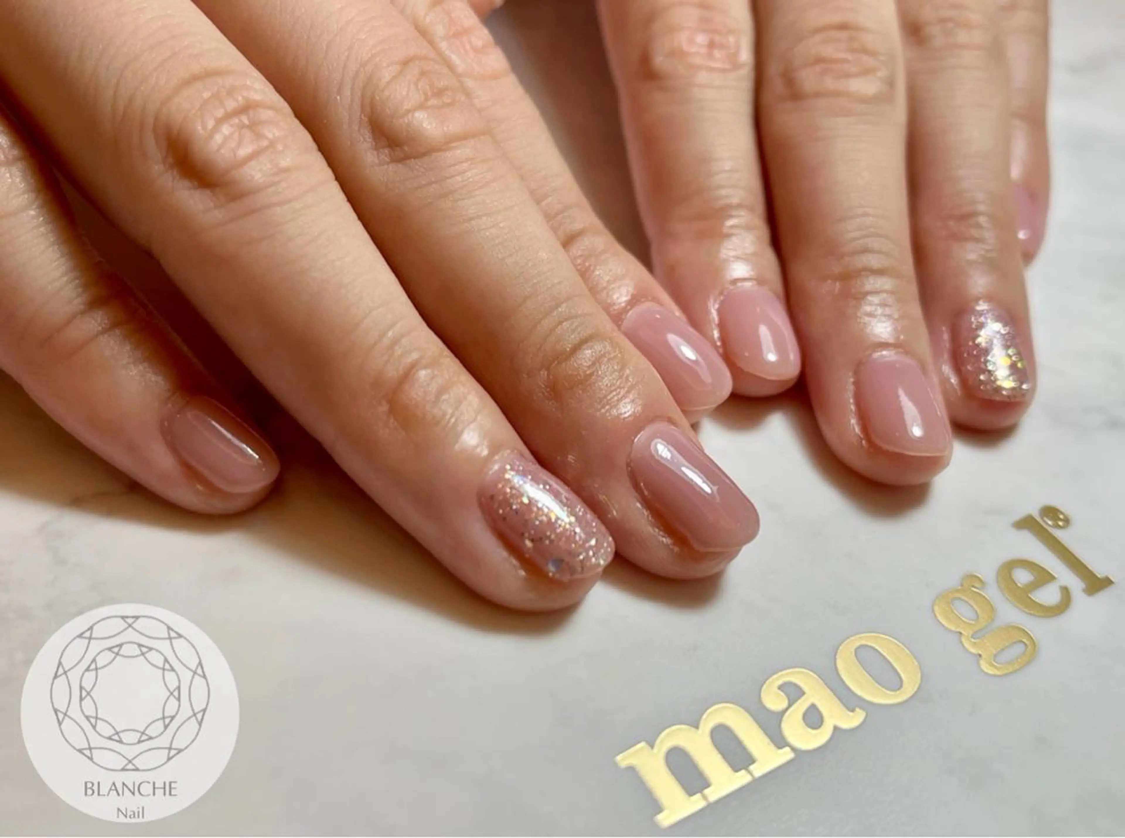 ネイル ジェルネイル オフィスネイル パラジェル シンプルネイル BLANCHE Nailのネイルデザイン
