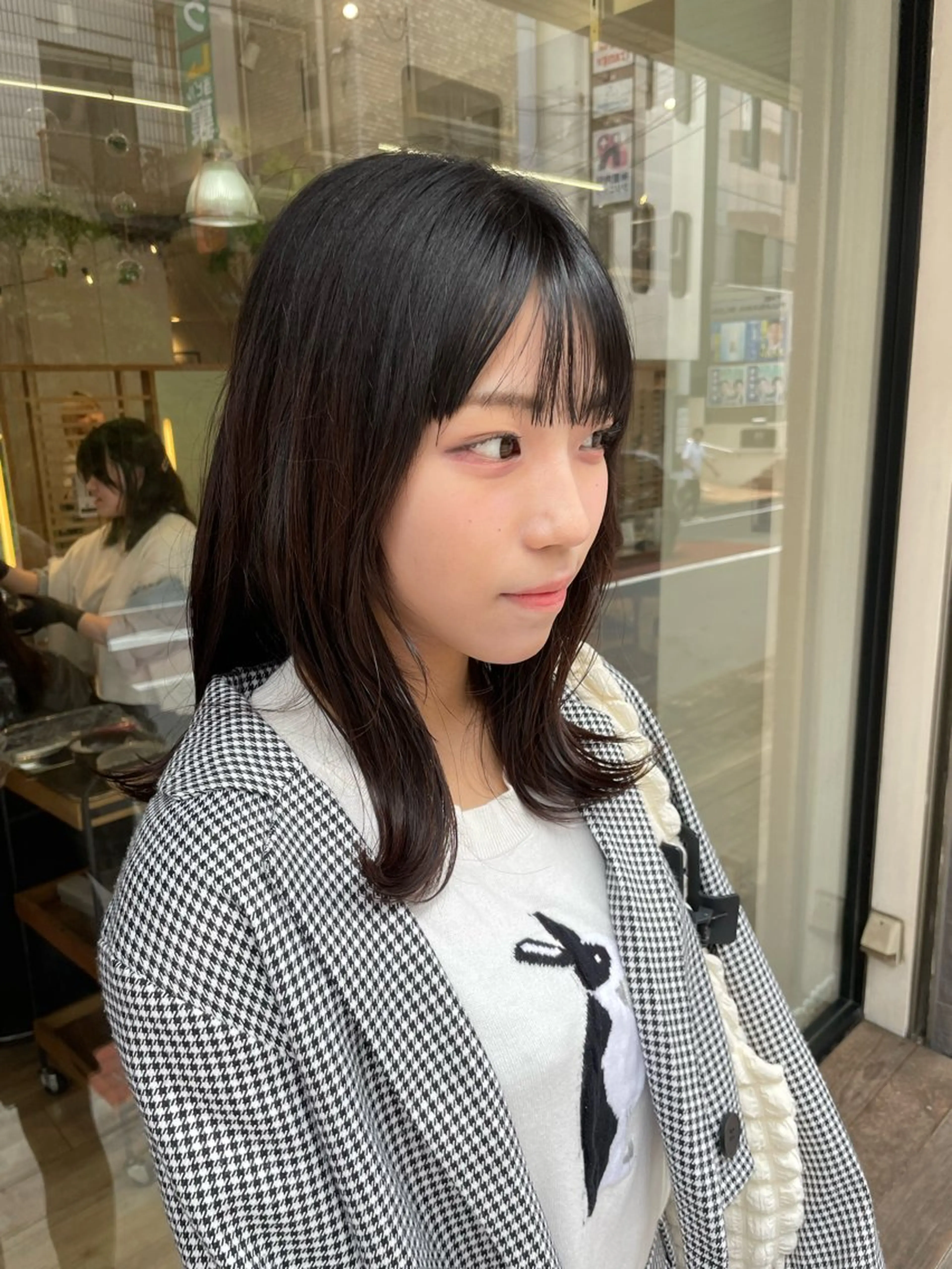 セミロング カット トリートメント こいき/赤味消し /艶カラー🎀✨のヘアスタイル