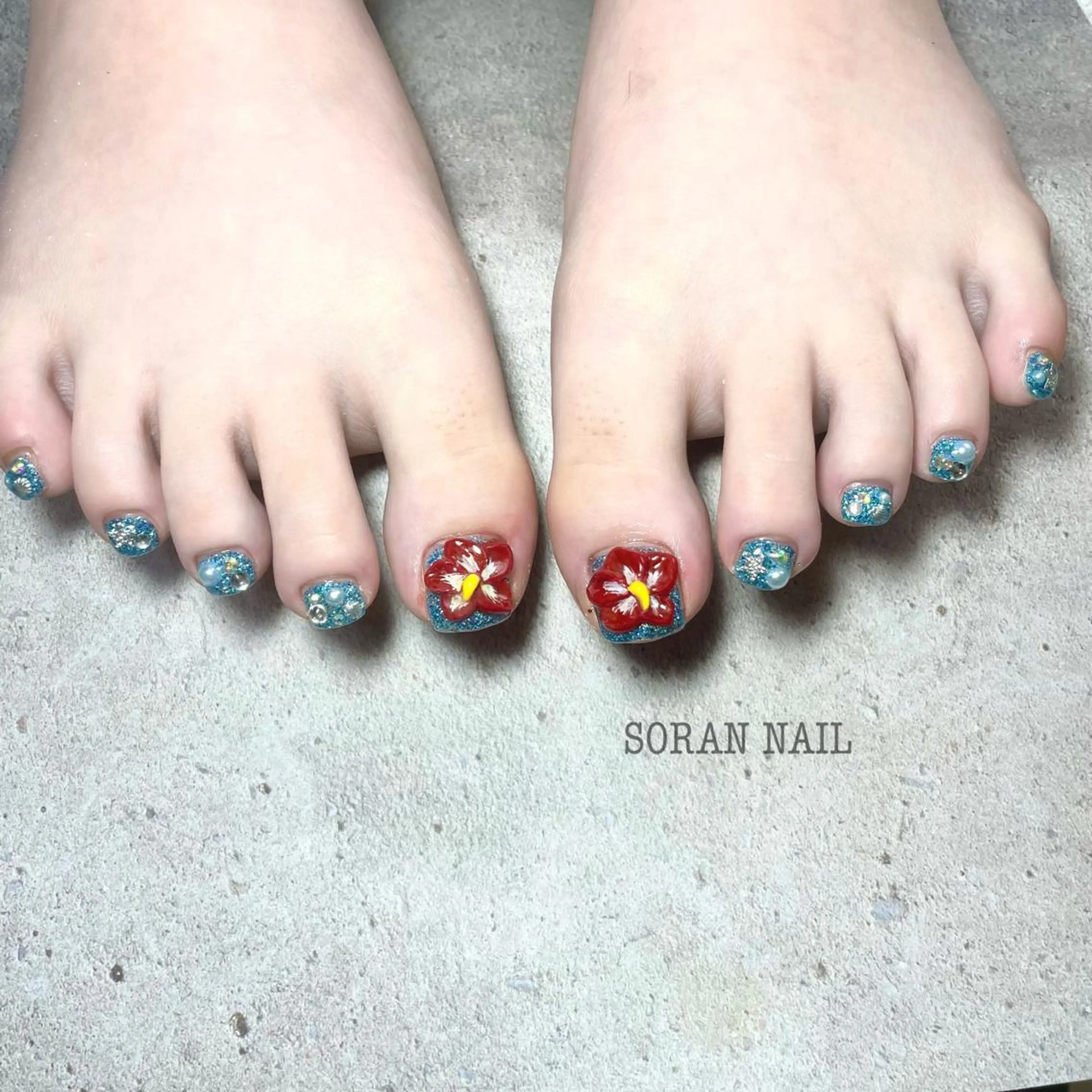 ネイル フットネイル soran nailのネイルデザイン