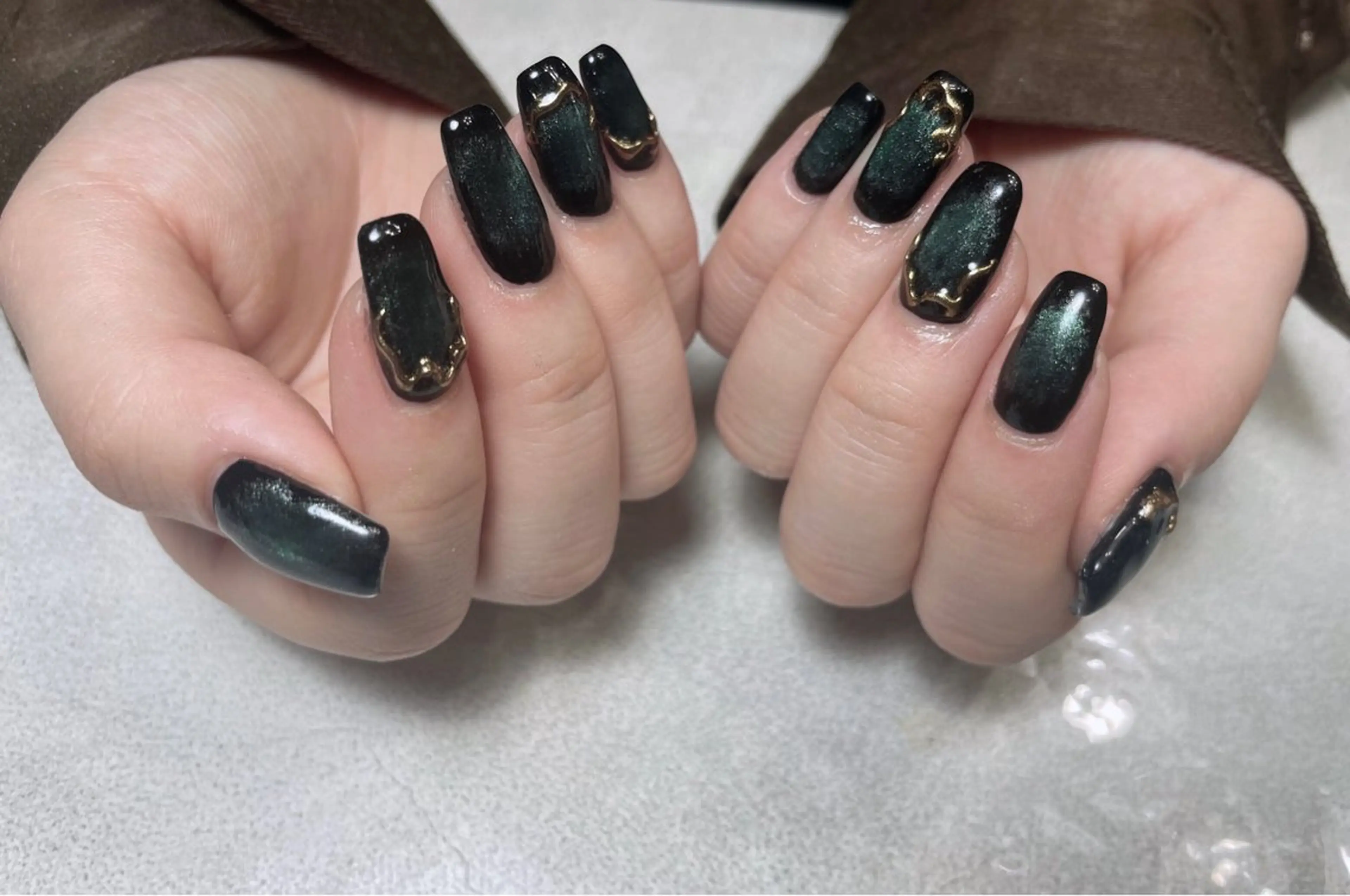 ネイル ジェルネイル ラメ(グリッター) ワンカラーネイル パラジェル シンプルネイル BLANC.nail yuuのネイルデザイン