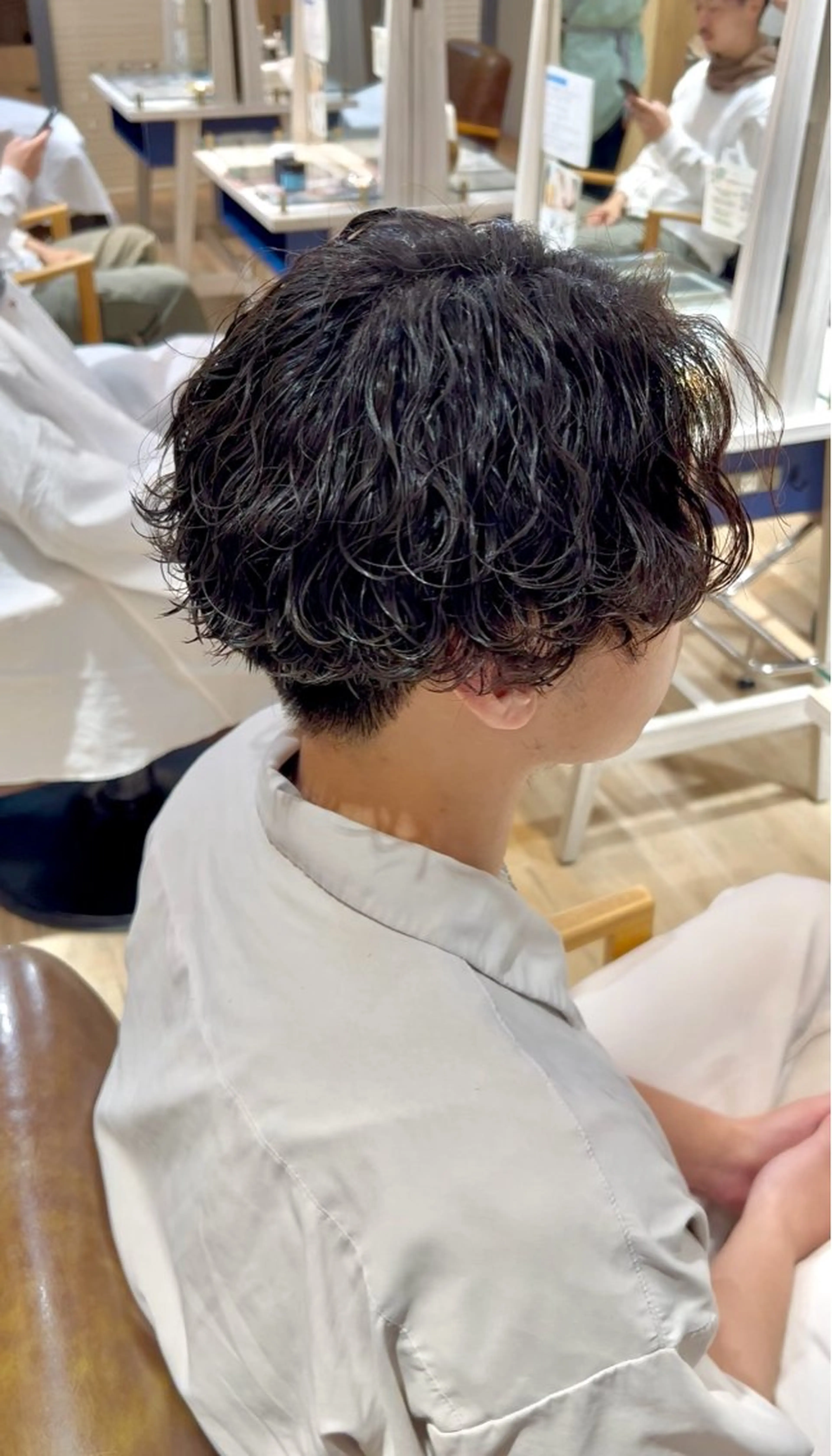 パーマ メンズ メンズパーマ 波巻きパーマ カット パーマ メンズ/パーマ/ 目黒/オノザトのヘアスタイル