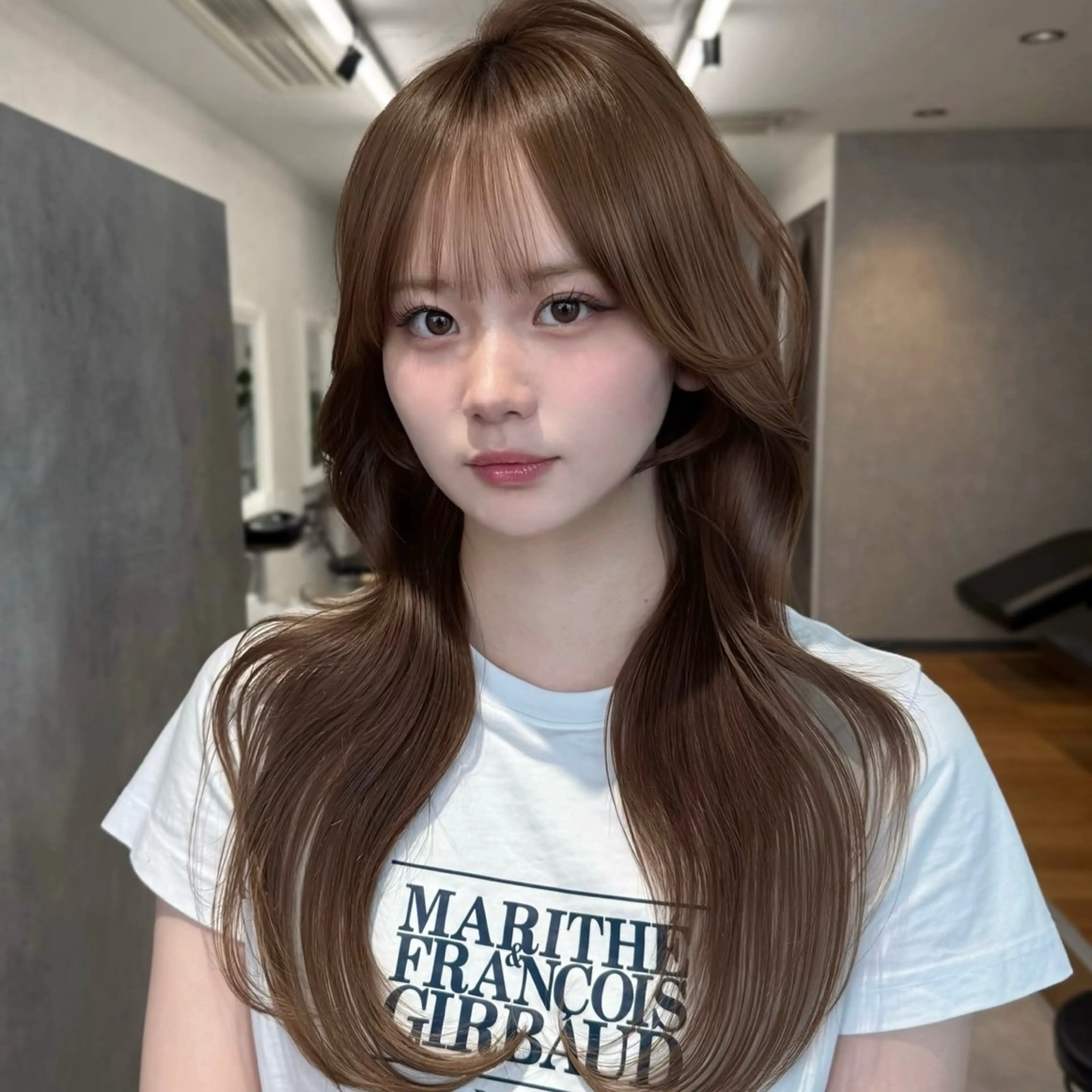 ロング カラー ヘアアレンジ ⭐️銀座/ショート/ 艶カラー/りょうがのヘアスタイル