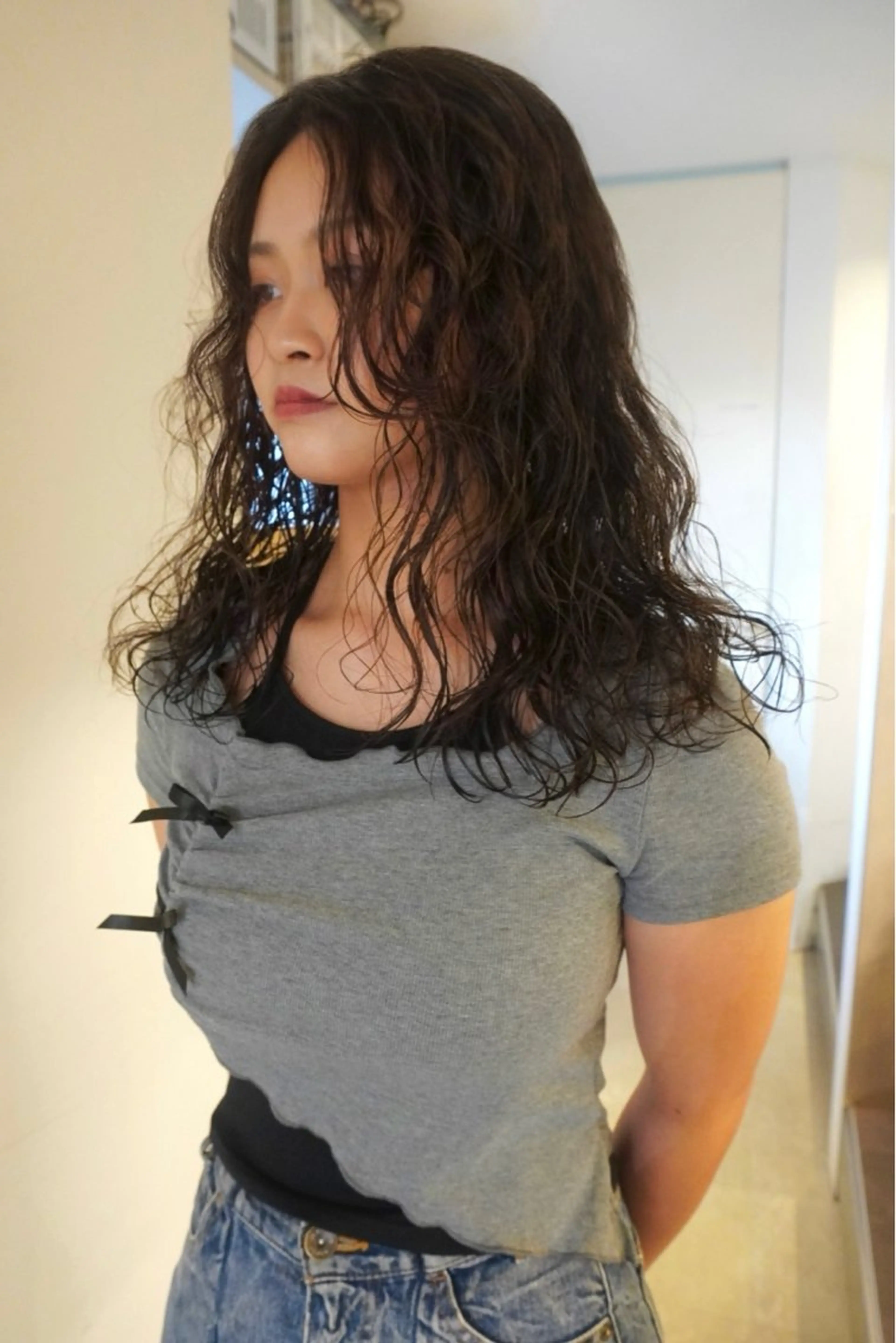 ロング パーマ RAIMA ケアハイトーンのヘアスタイル