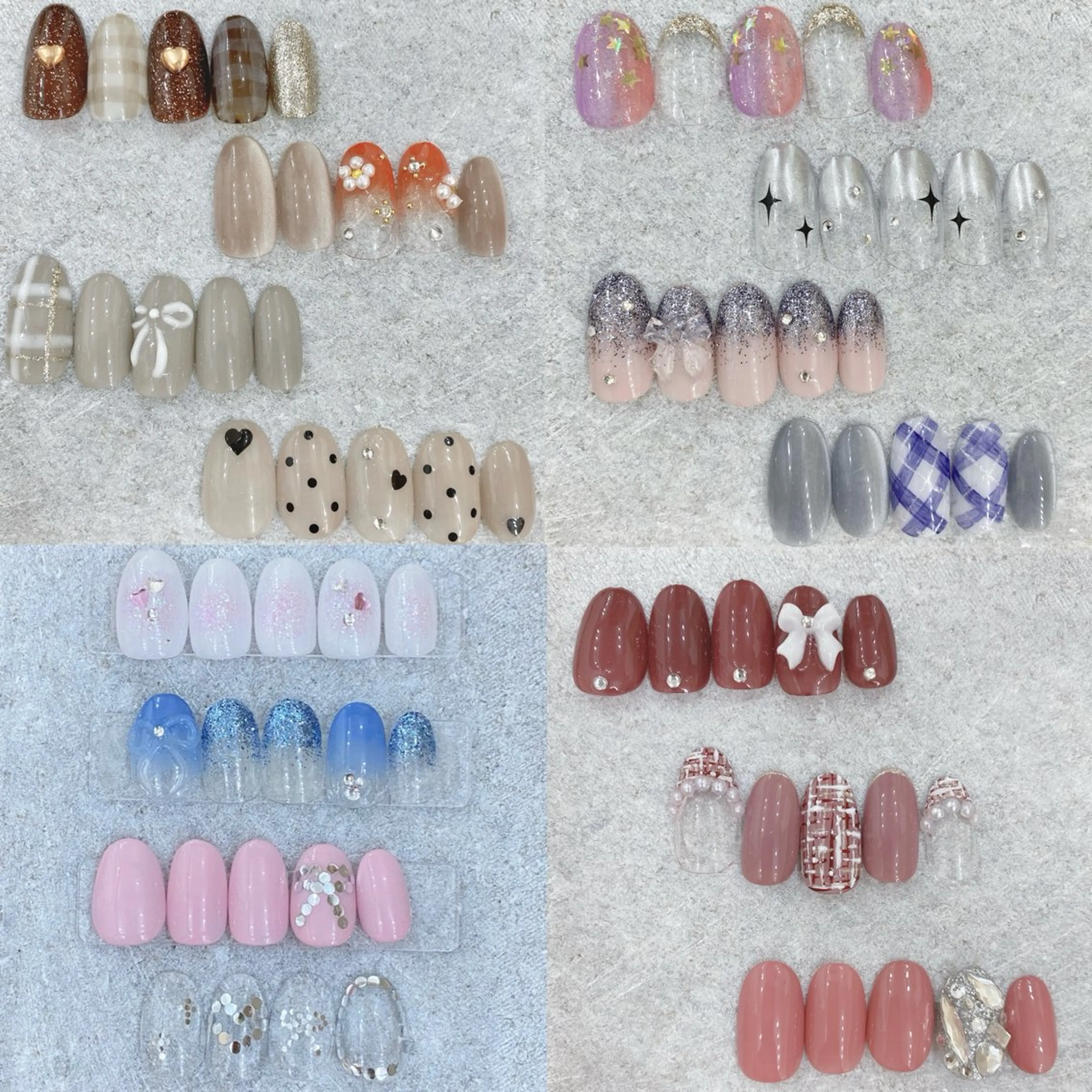 ネイル ハンドネイル 艶/マグネット/網紅 /韓国/岩下りほのネイルデザイン