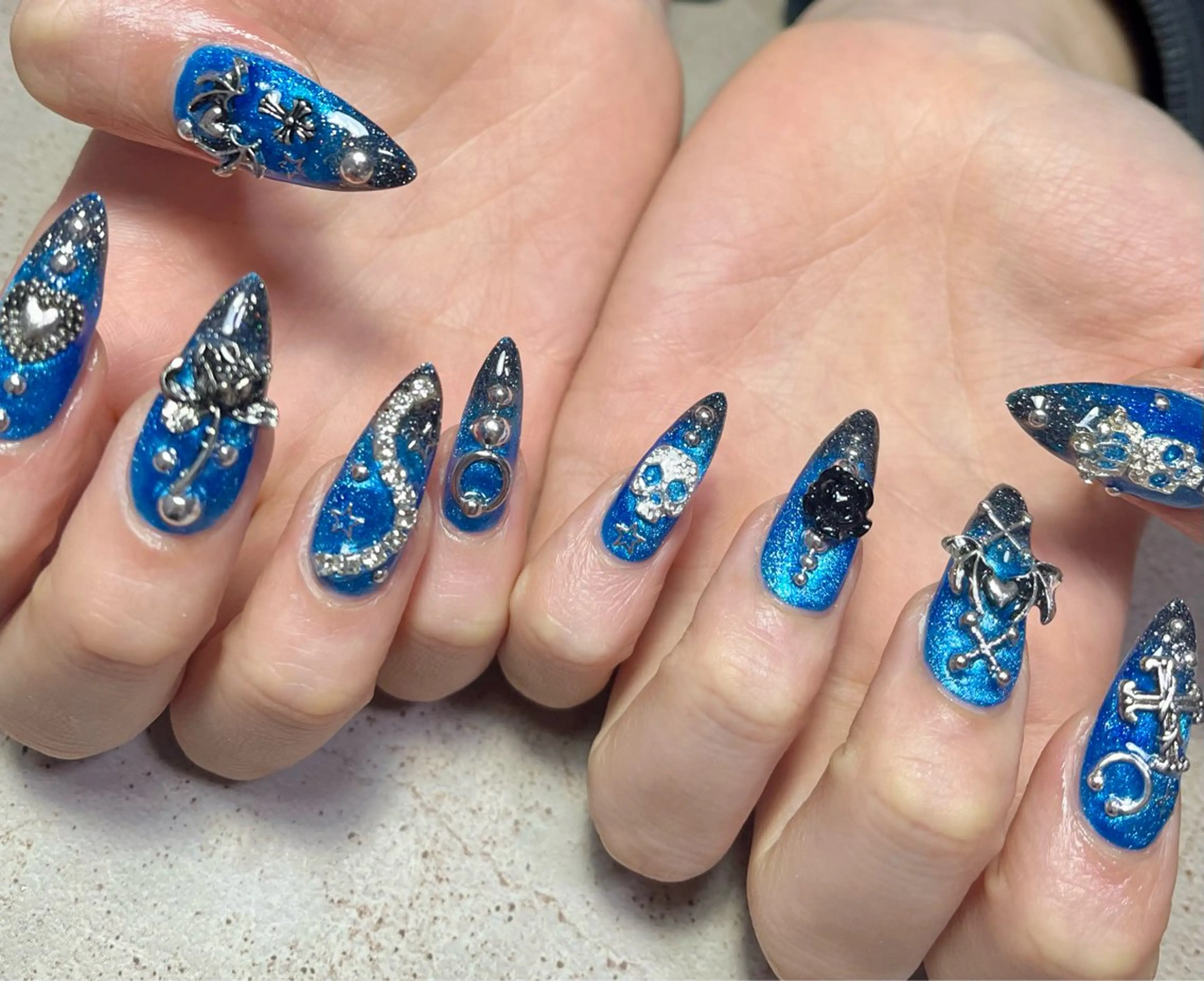 ネイル ハンドネイル goldgleams ちなのネイルデザイン