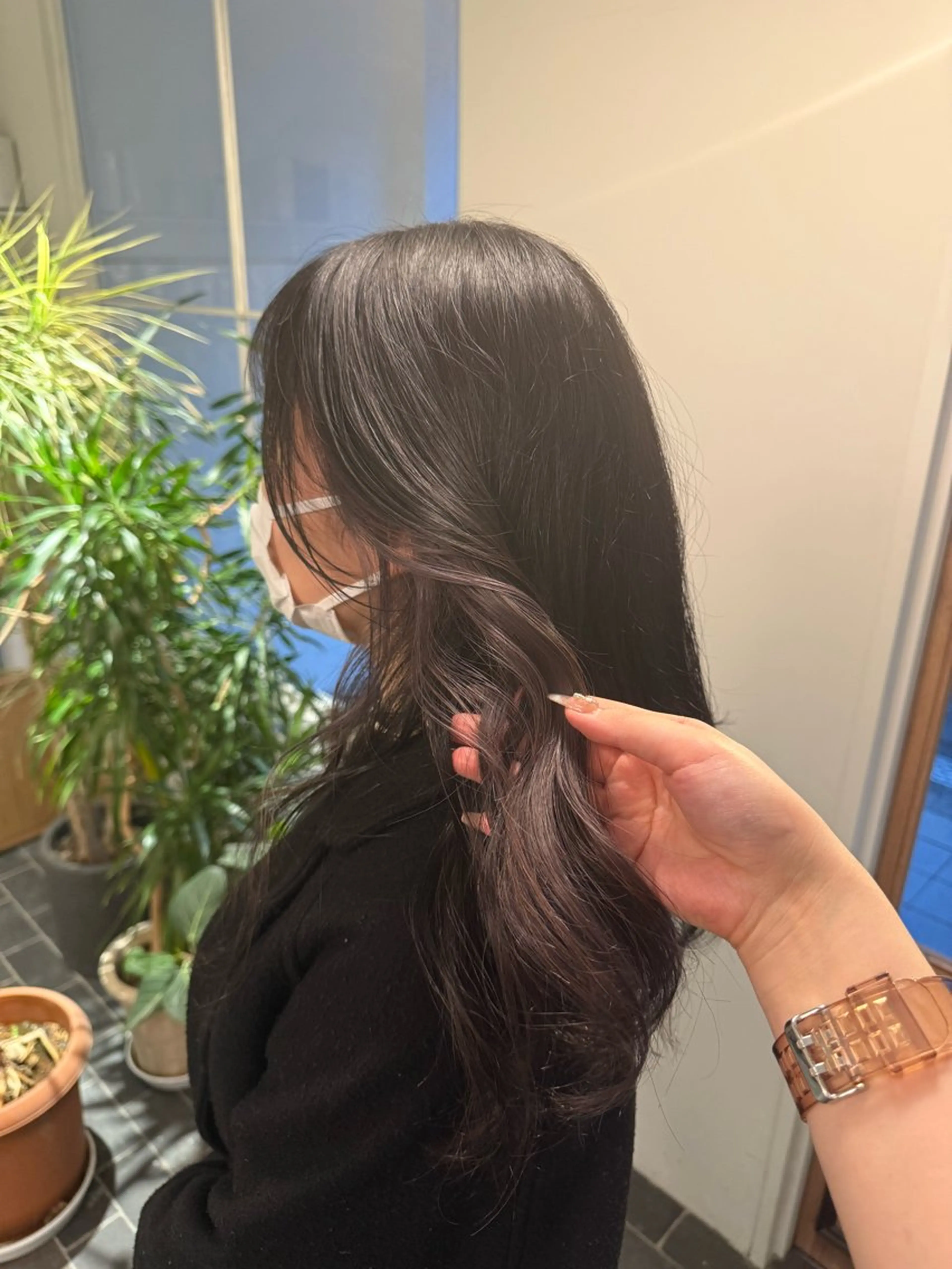 カラー グレージュ ラベンダーカラー ラベンダーグレージュ ラベンダーグレー ヘアカラー かとう きりん🎀🪽のヘアスタイル