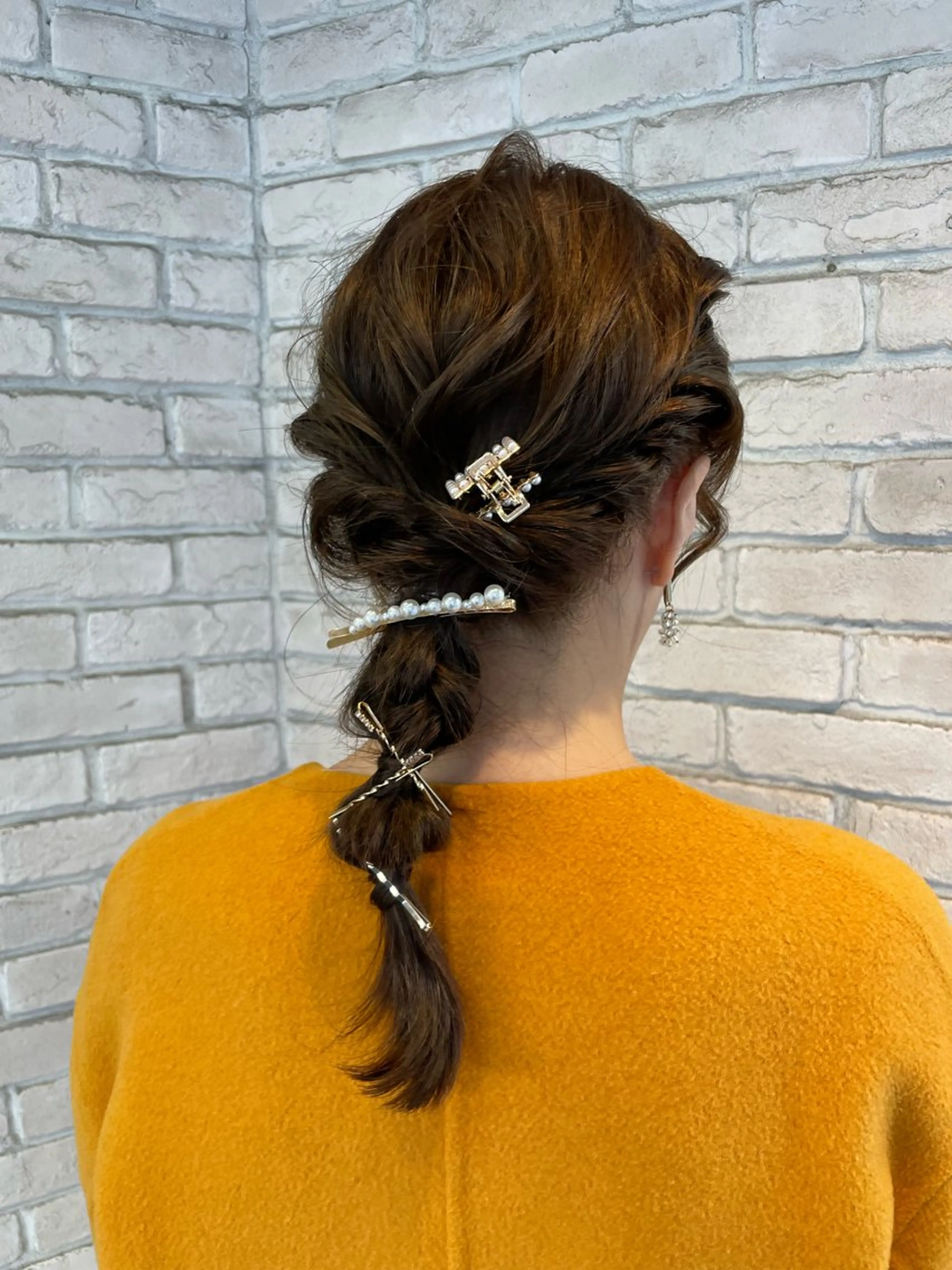 セミロング ヘアアレンジ ブリーチ超特化美容師 ☯️ルカ✡️💫のヘアスタイル