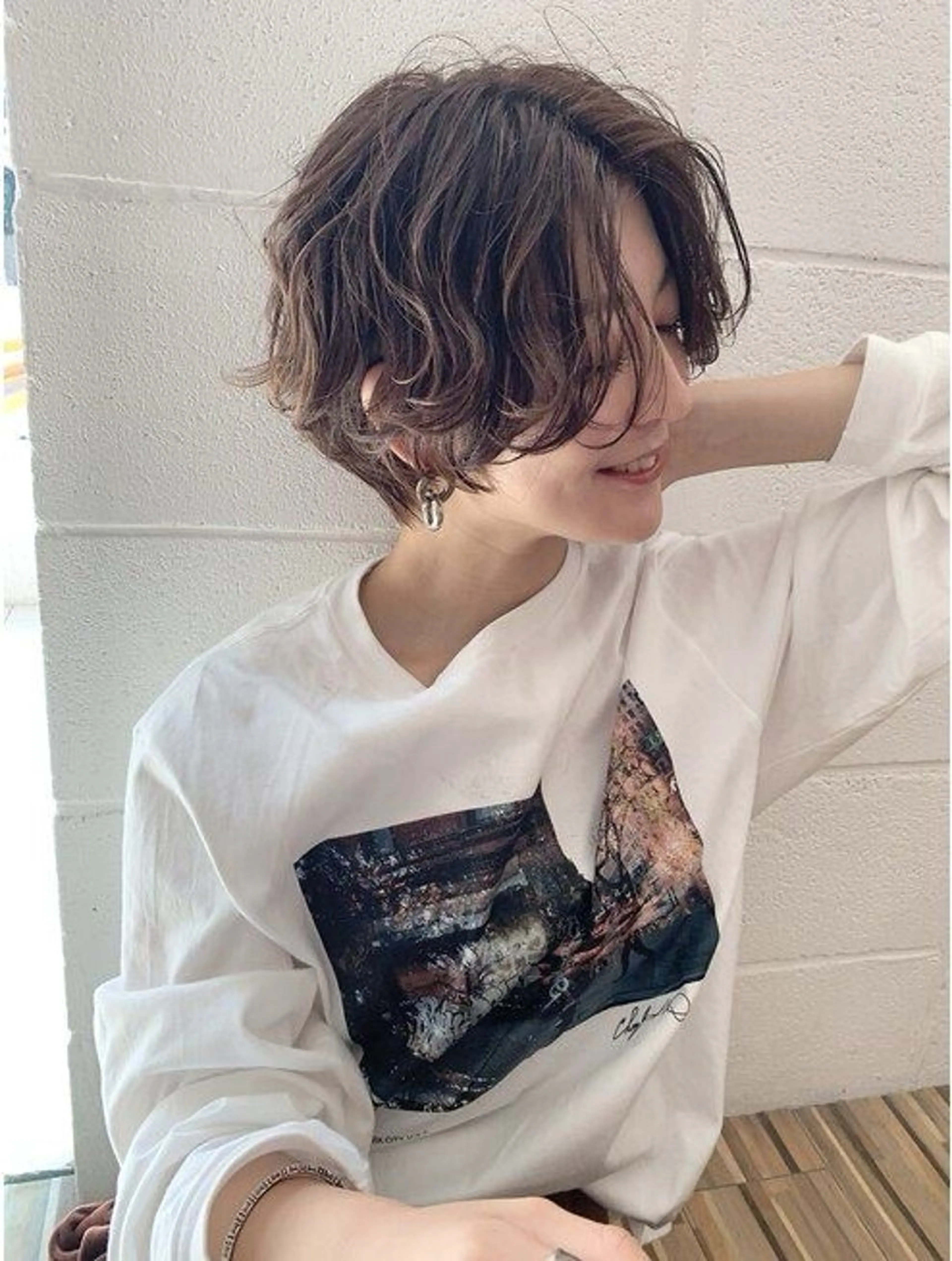 ショート パーマ inity　杉本 美羽のヘアスタイル