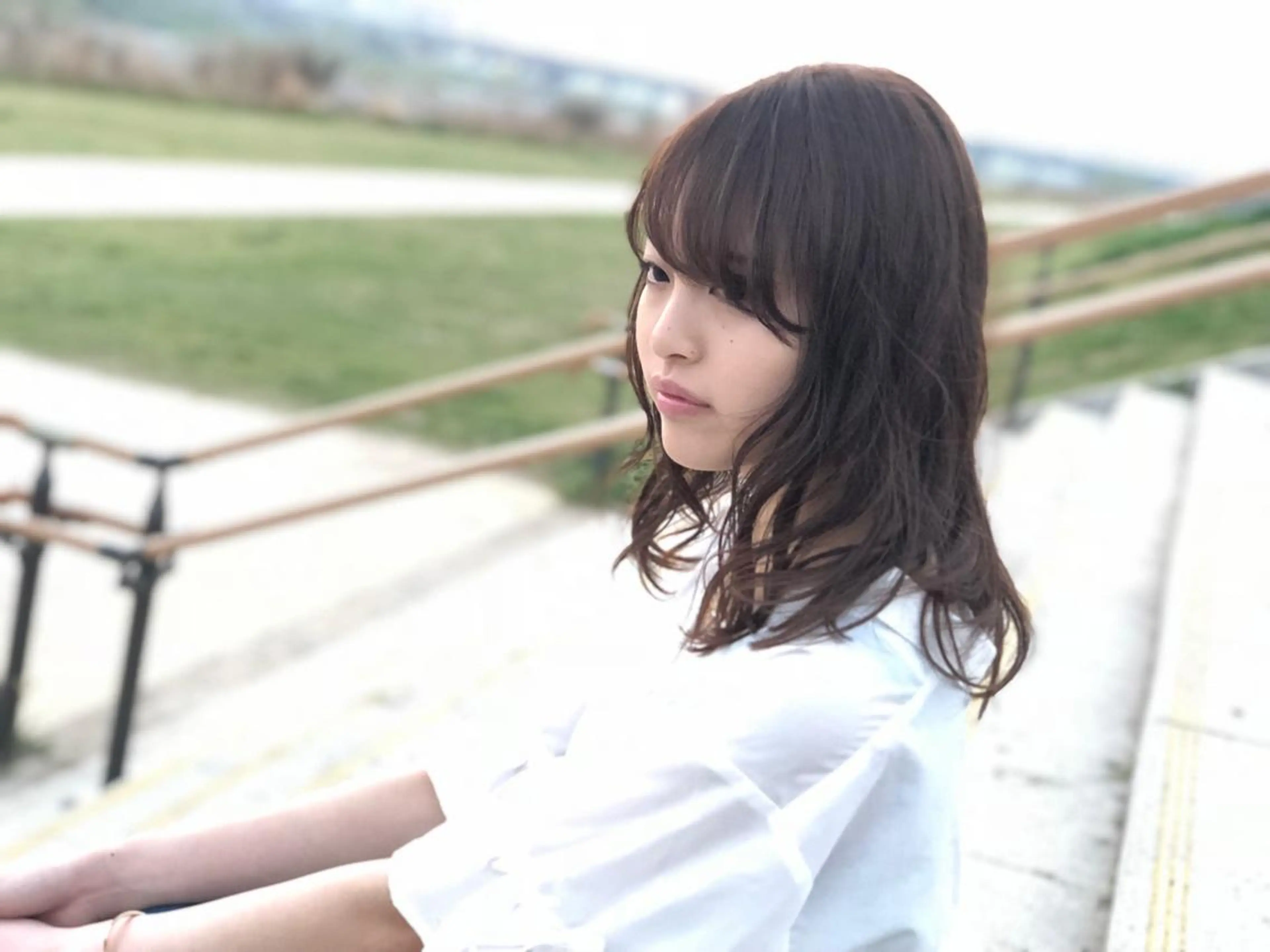 セミロング カラー ベージュカラー Clay所属・及川 祐輔のヘアスタイル