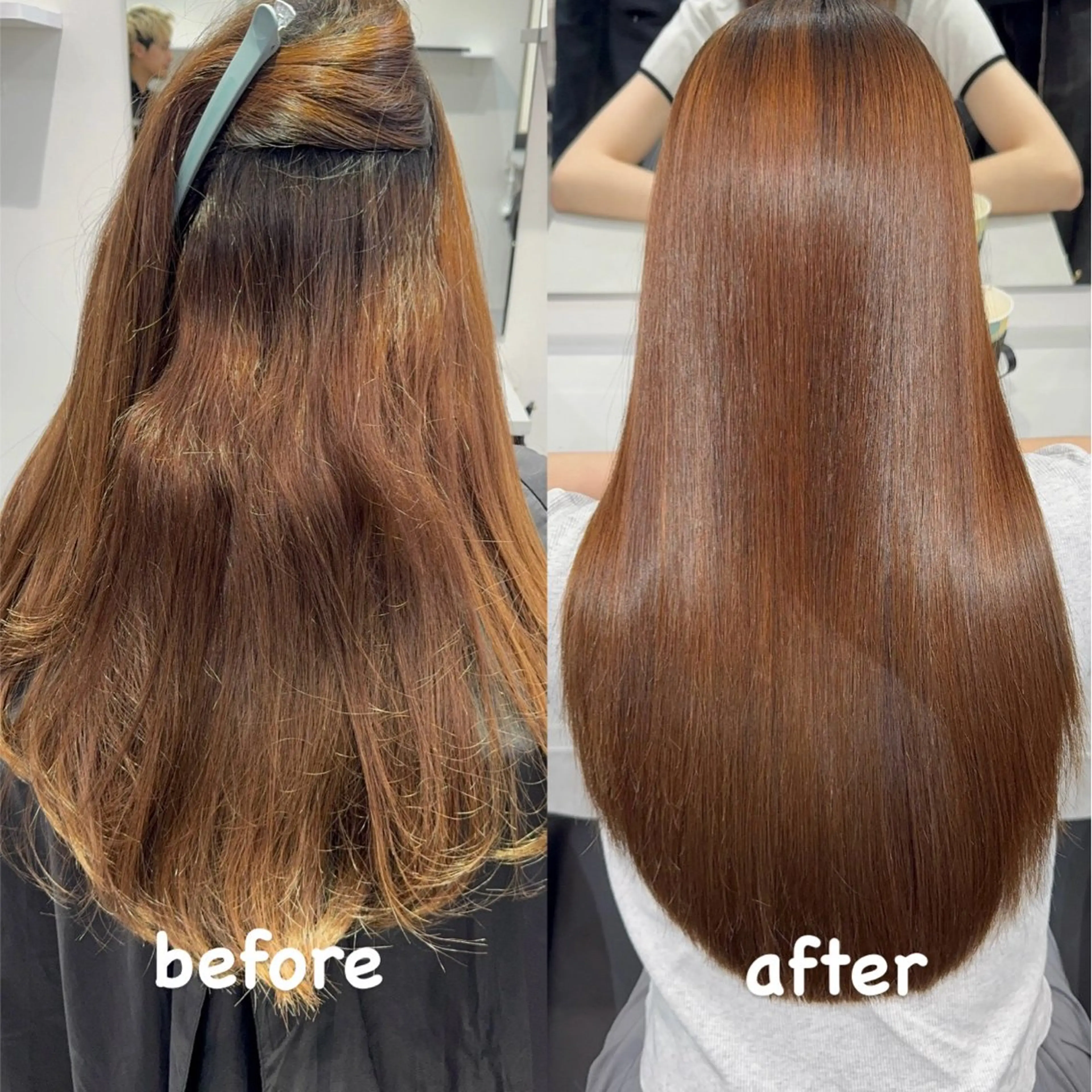 ロング 髪質改善 縮毛矯正 トリートメント カット 縮毛矯正 トリートメント 究極の髪質改善🪞 美髪縮毛矯正🪞城のヘアスタイル