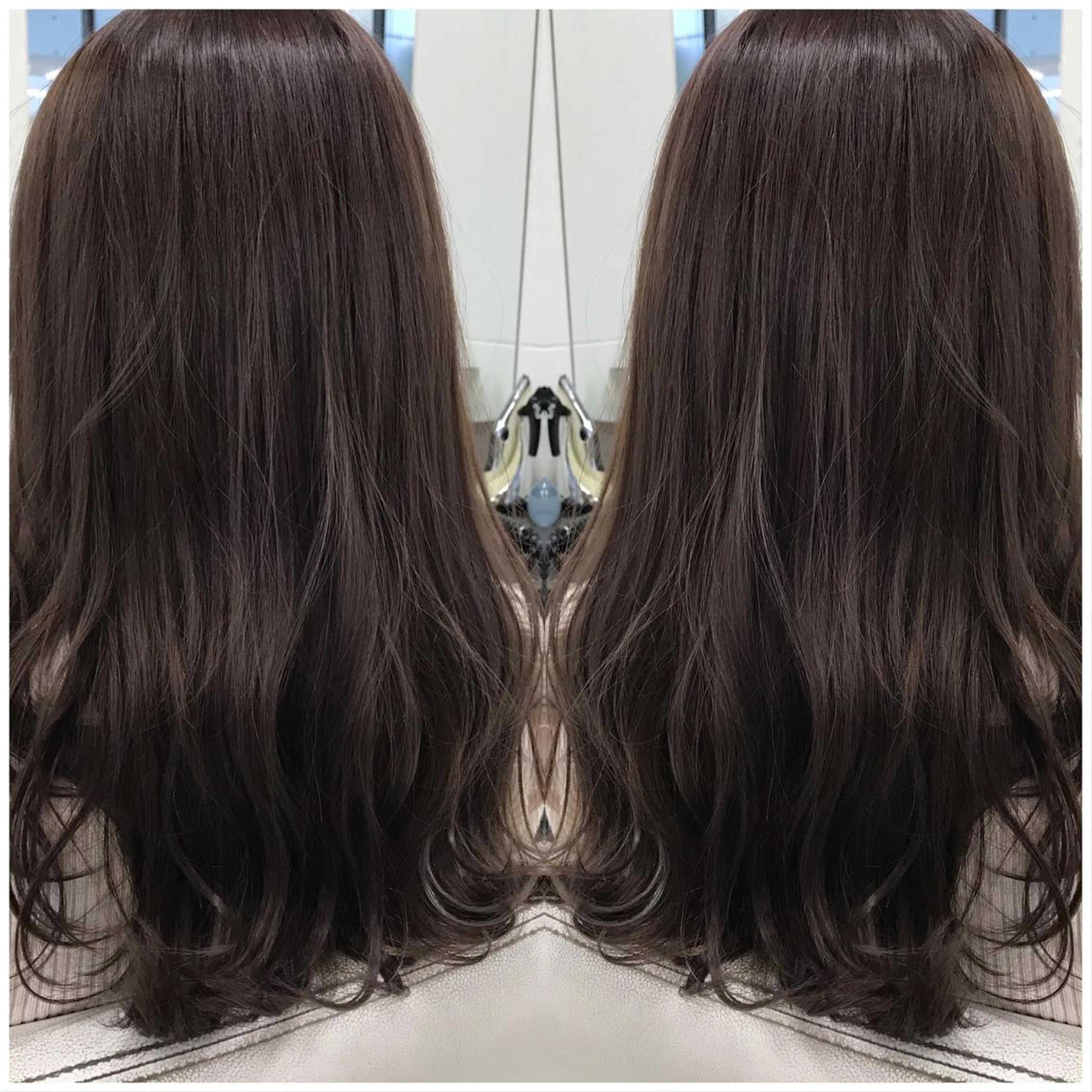 ロング カラー ブリーチ 透明感カラー グレージュ ラベンダーカラー ラベンダーグレージュ カット ヘアカラー トリートメント BOOTH share salon所属・ハタケヤマヨシキ ／BOOTHのヘアスタイル