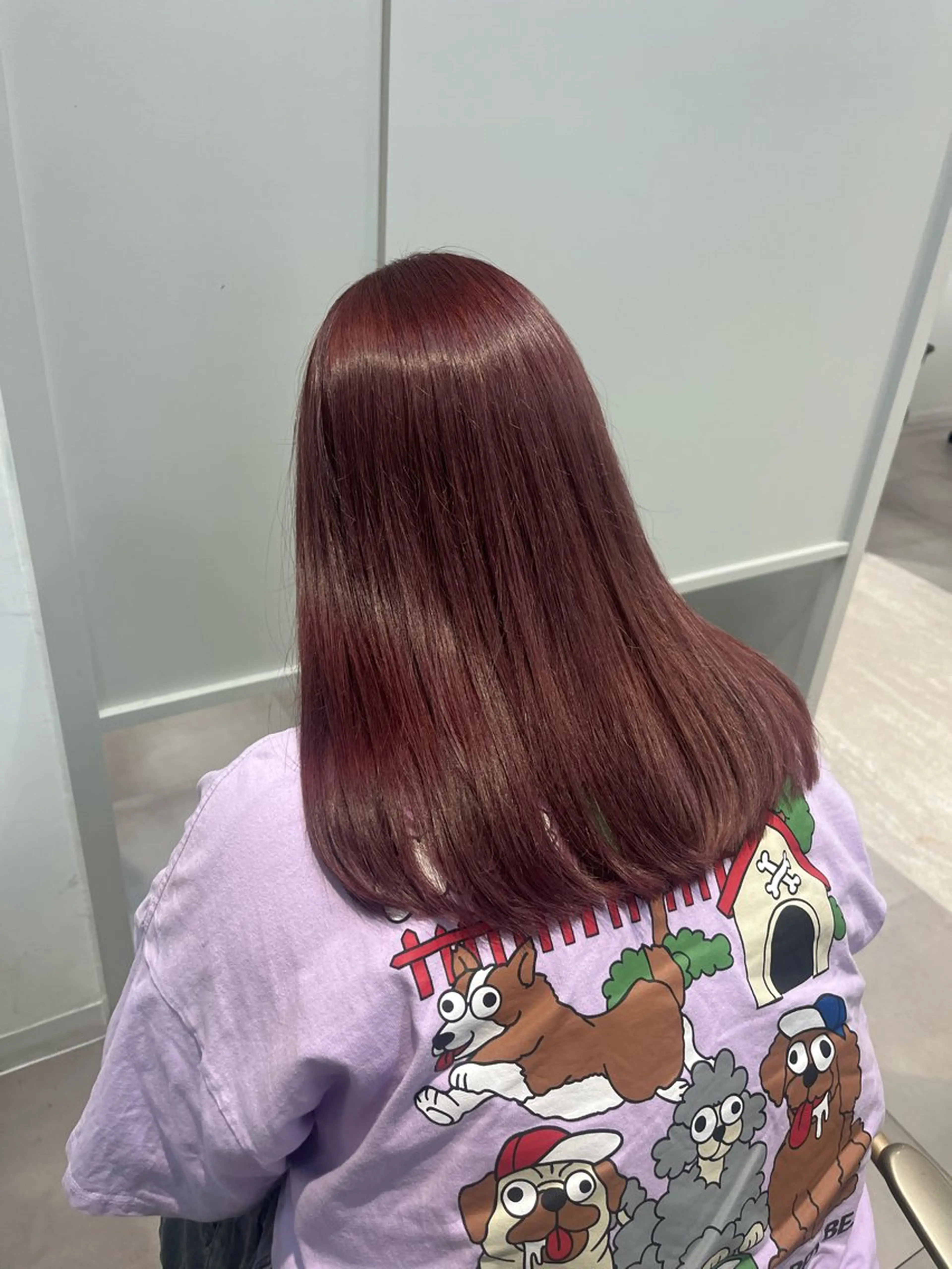 セミロング カラー みう/仙台/暖色/ 艶髪/顔周りカット/のヘアスタイル