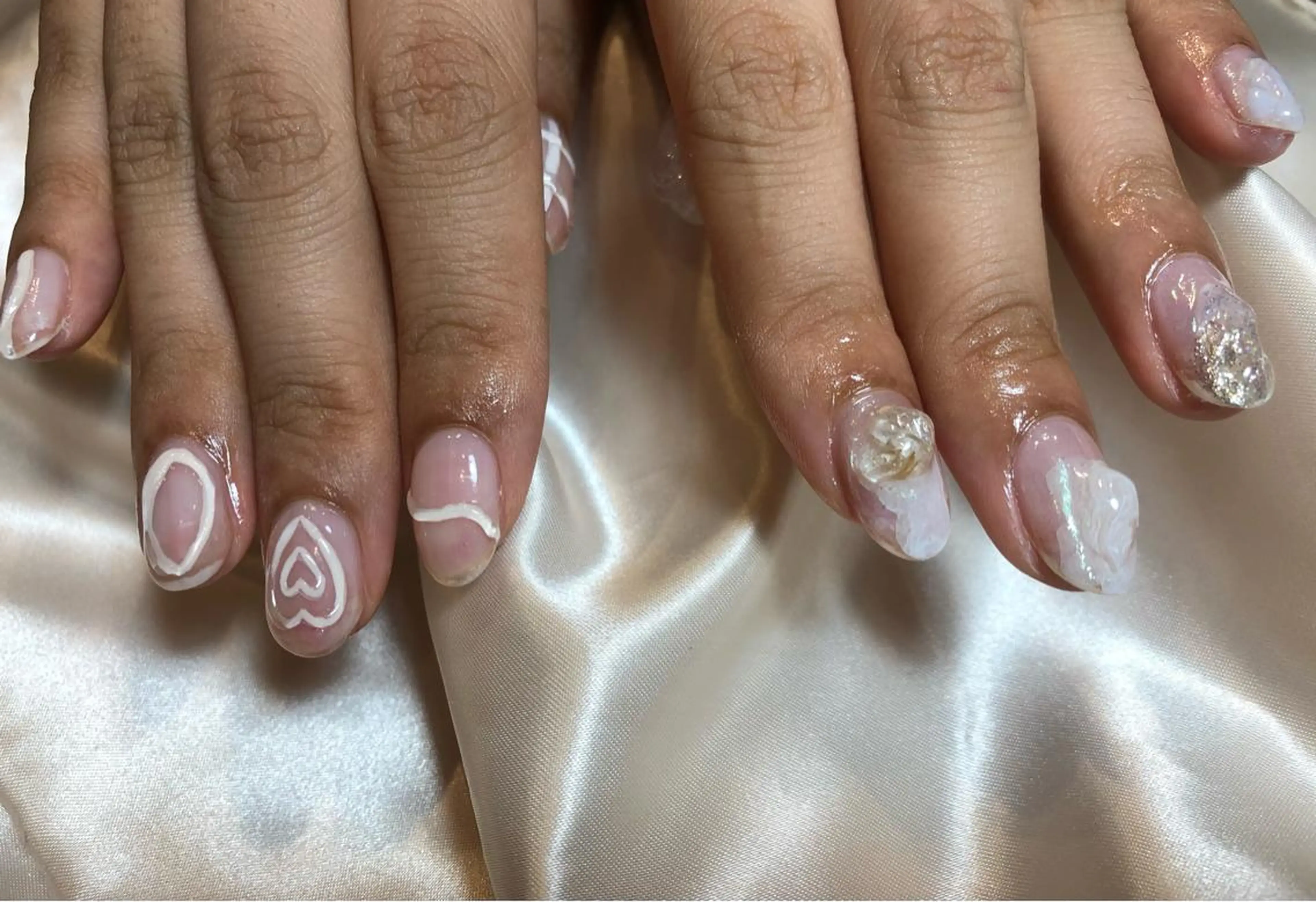 ネイル パラあり！フィルイン 美フォルムのネイルデザイン