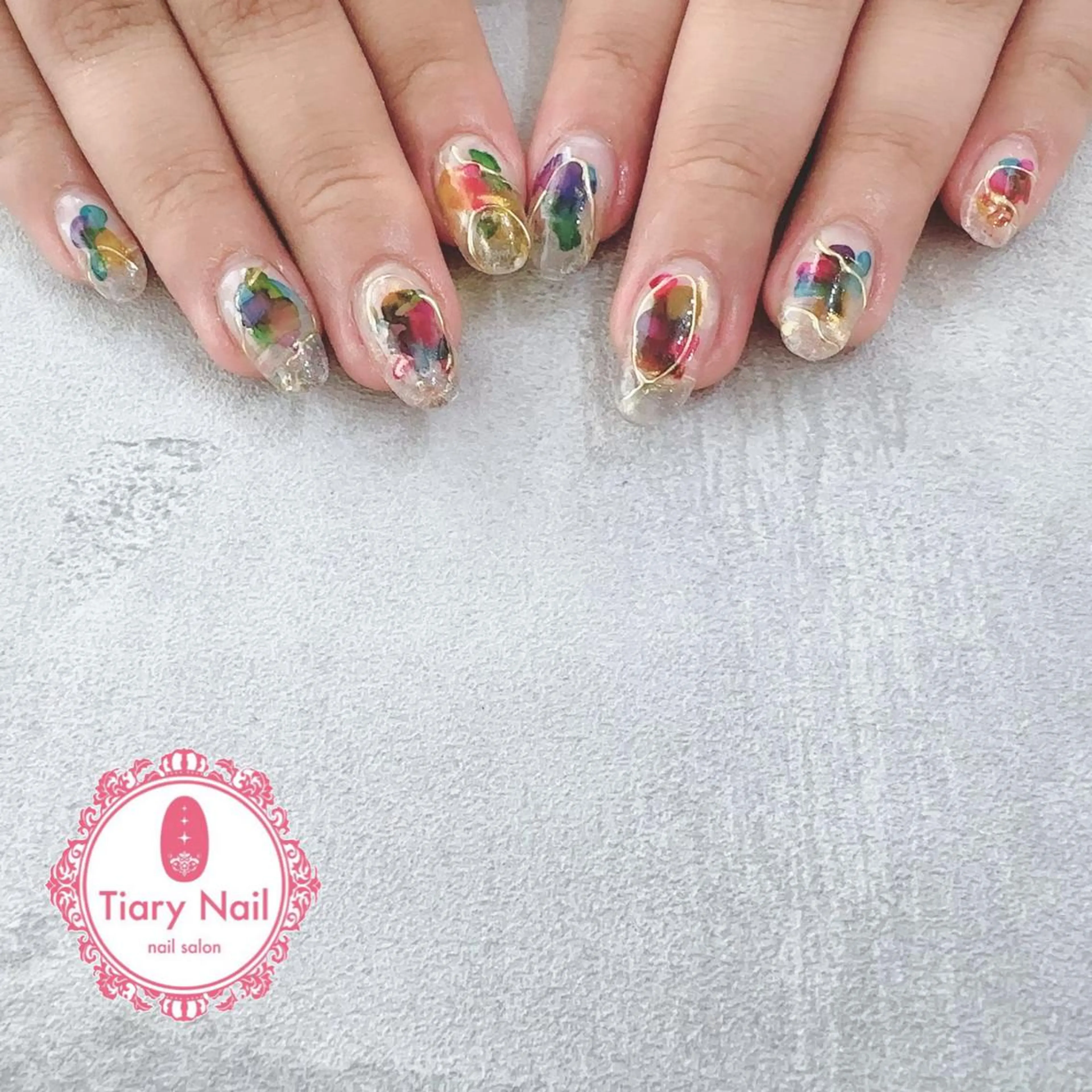 ネイル tiarynail K K🐼のネイルデザイン