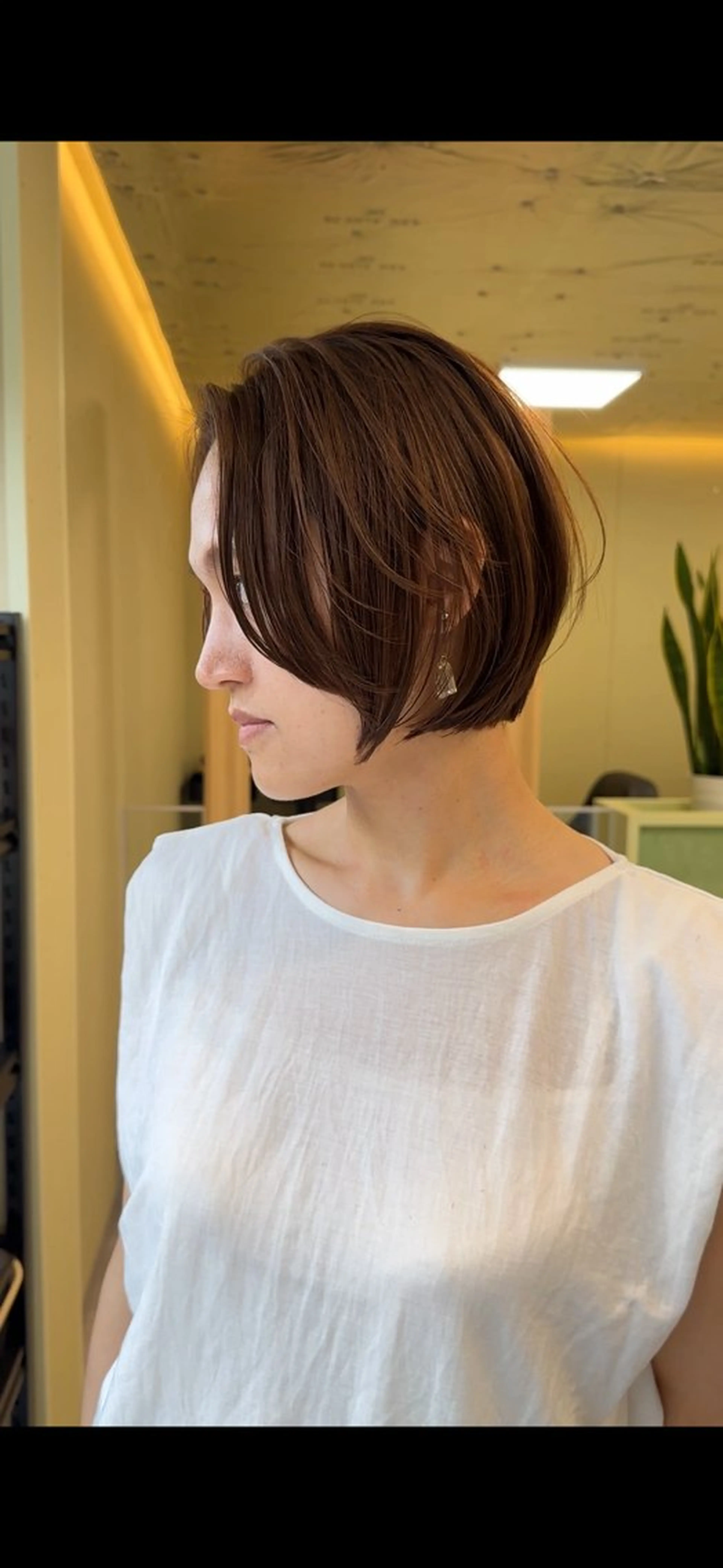 ショート カット ヘアカラー ボブ/ぱつっとボブ/ 谷口 海星のヘアスタイル