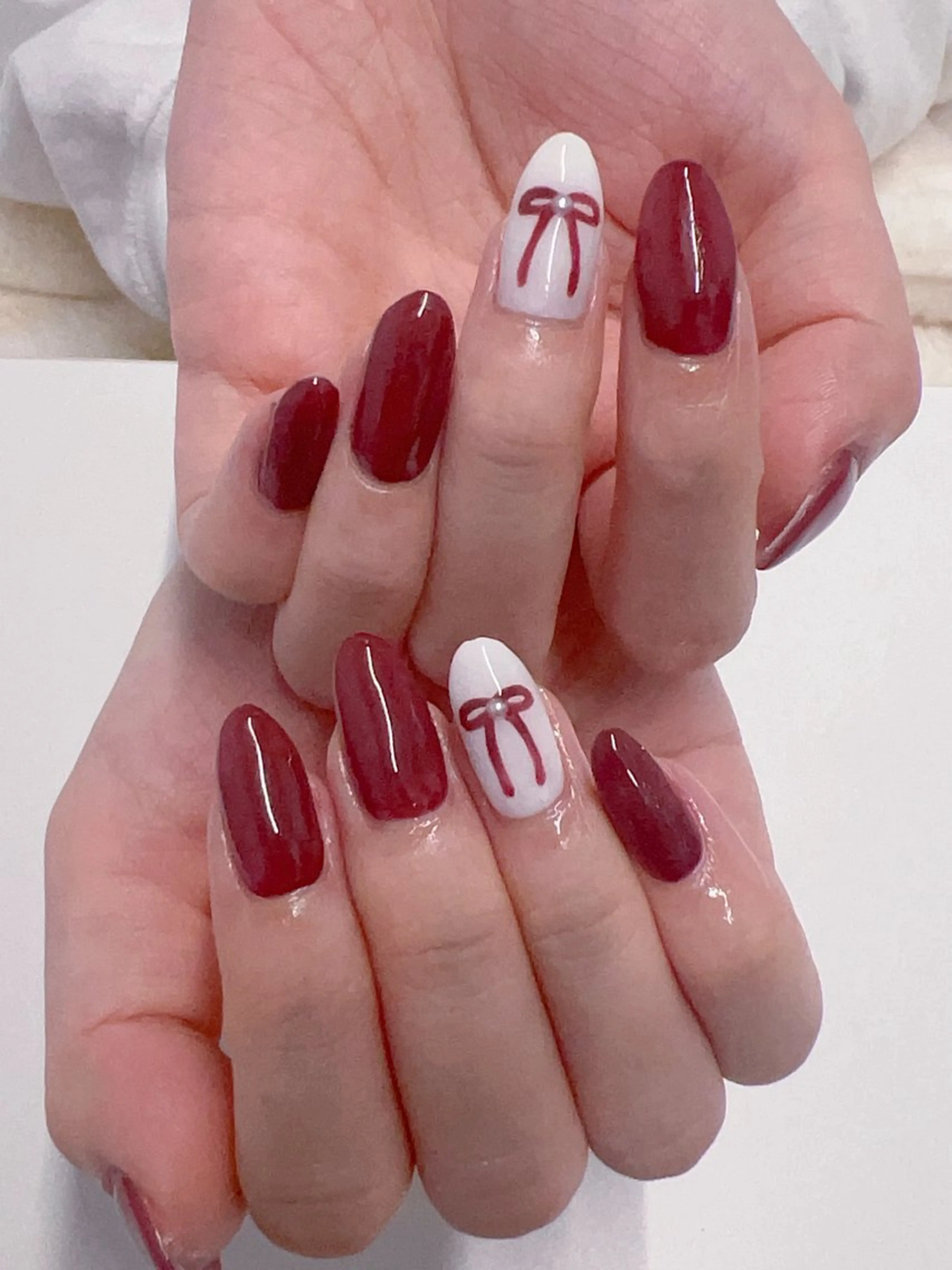 【オフ無料】アート2本ネイルの写真