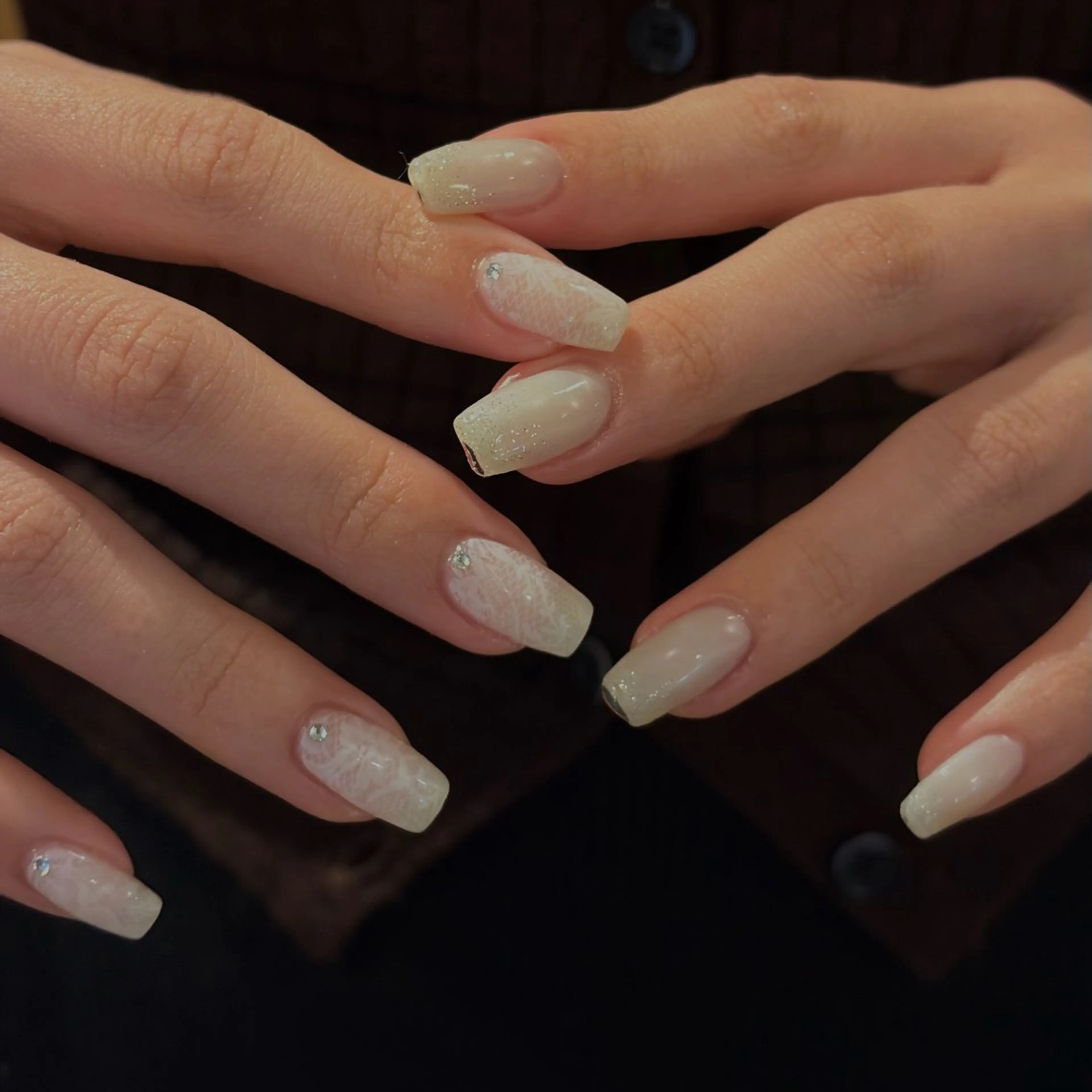 ネイル クリアネイル レース ハンドネイル ballie／小野原 なつみのネイルデザイン