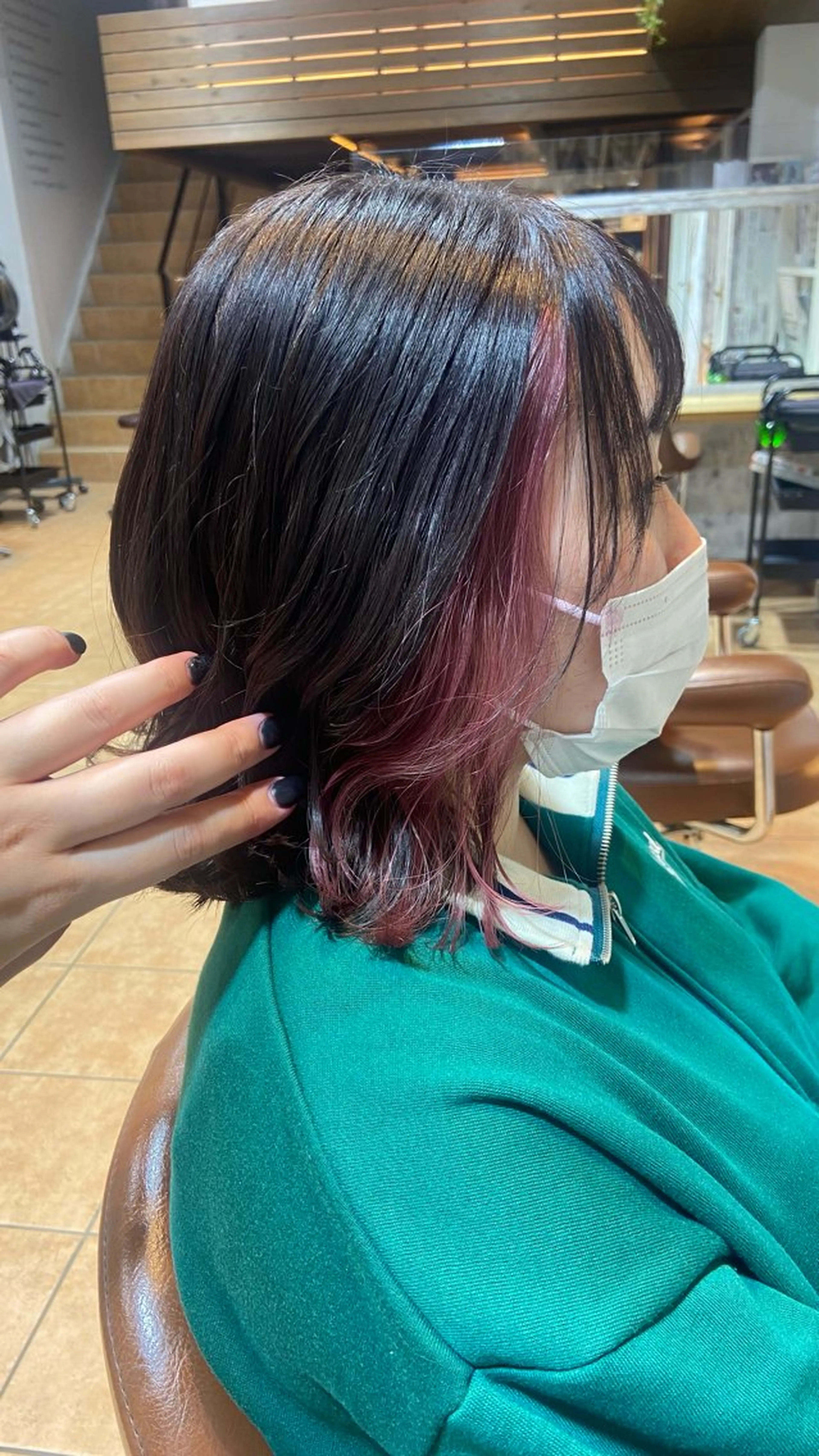 ショート カラー インナーカラー ピンクカラー BLUE所属・🍀Erica Koide🍀のヘアスタイル