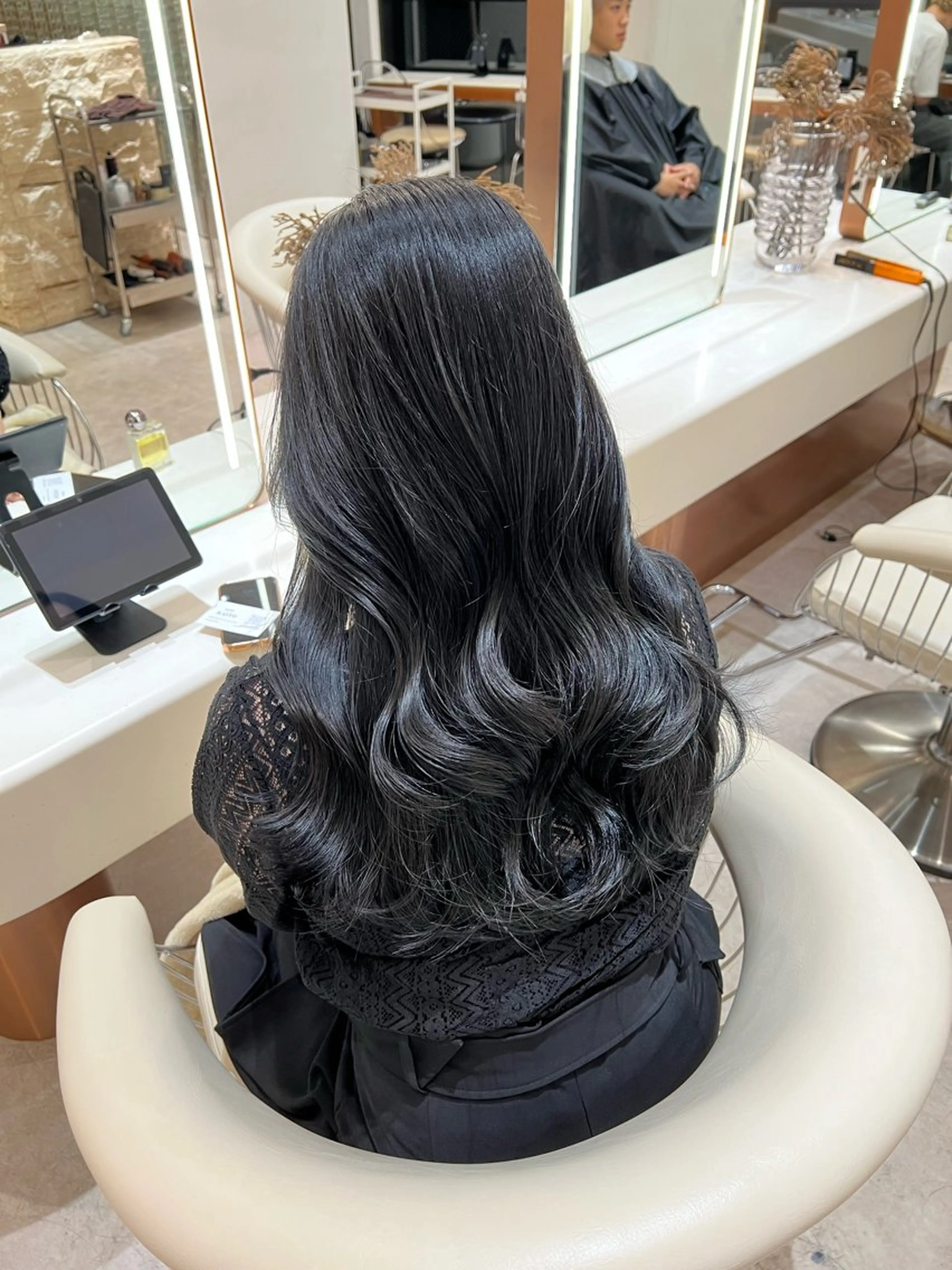 【ワンカラー&トリートメント】　　　　　　〝うる艶カラー〟+3stepトリートメント+韓国ヘアセット付き(1日1人限定)の写真