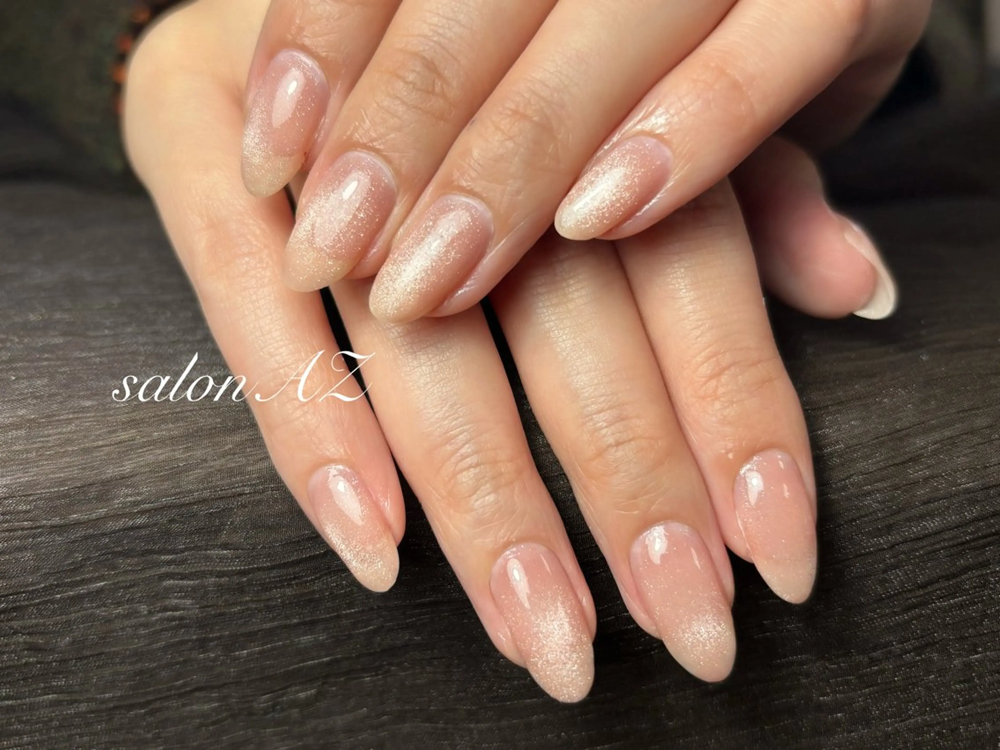 ネイル アートネイル 長さ出し フットネイル フレンチネイル ジェルネイル ハンドネイル salon AZ NANAのネイルデザイン