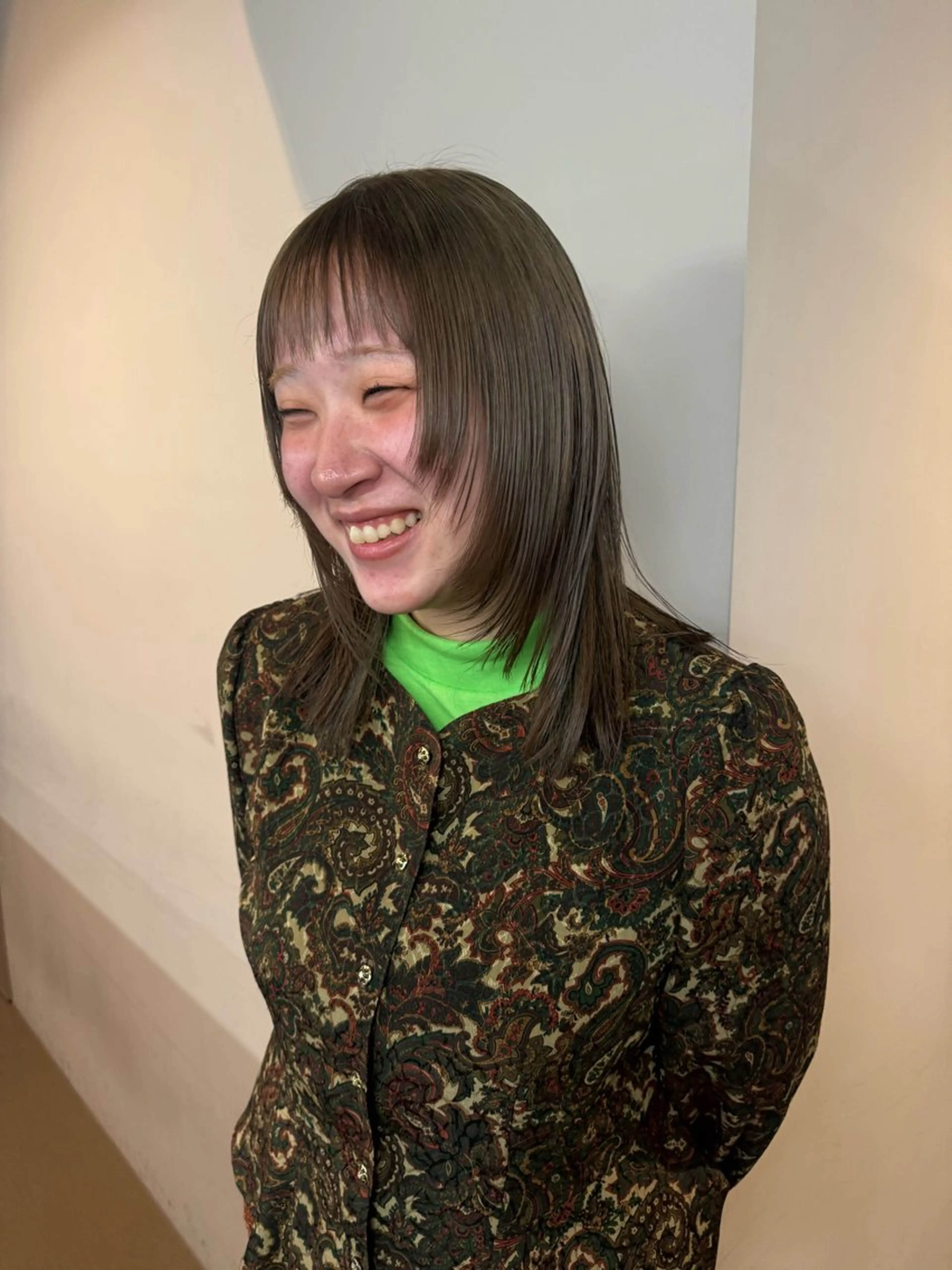 ミディアム 鶴舞ショートカット モデルnanamiのヘアスタイル