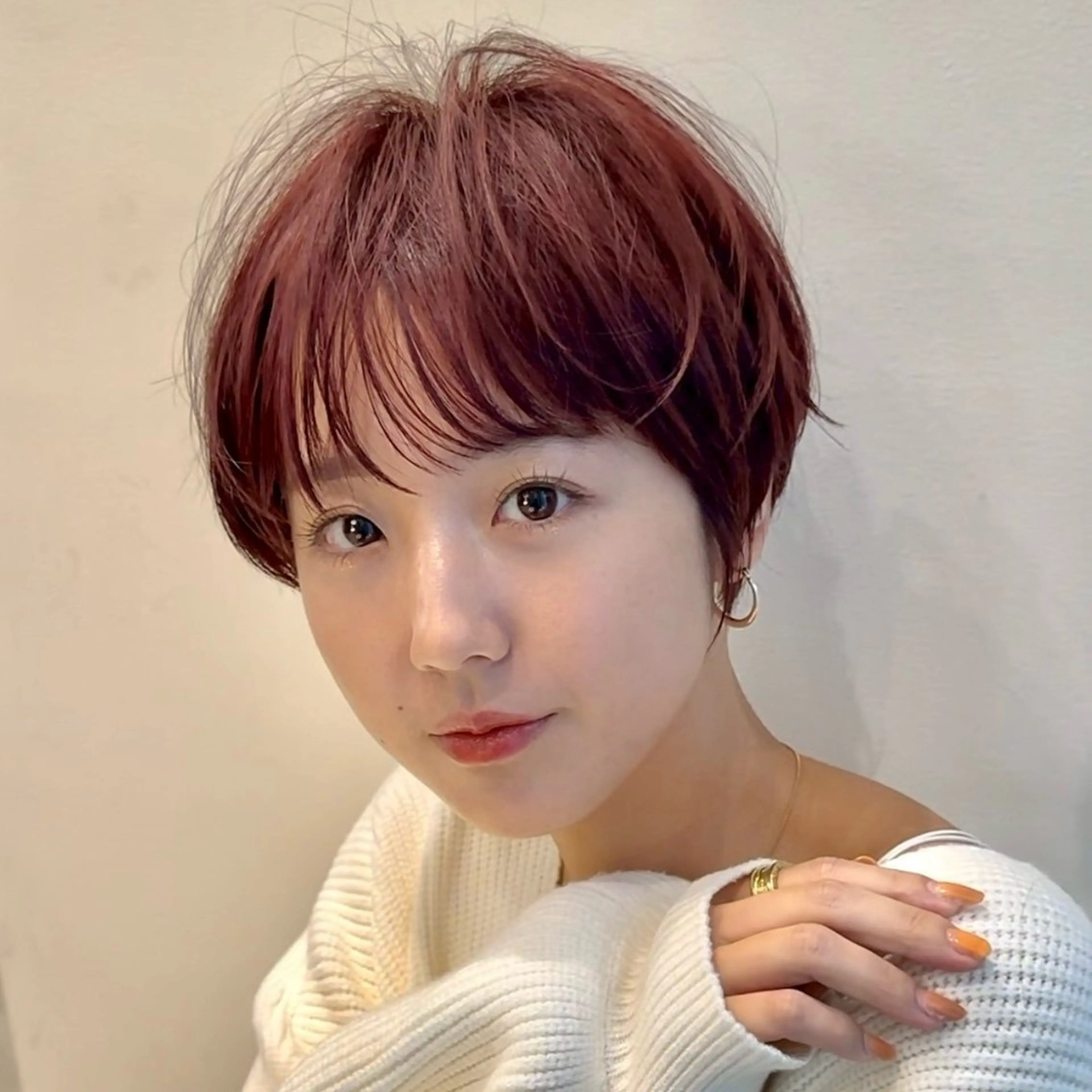 ショート 結べるレイヤーカット /カラー/あさかのヘアスタイル