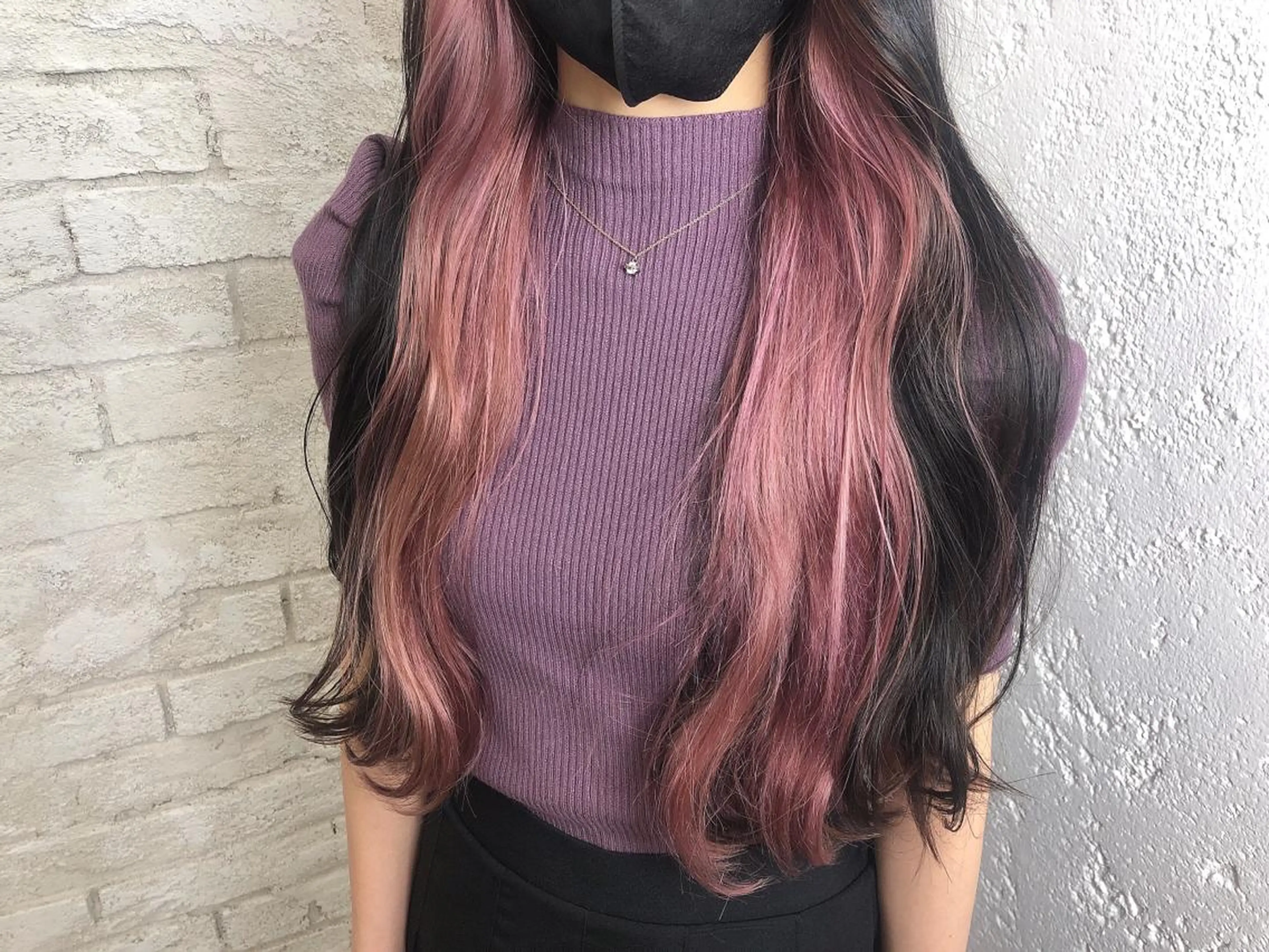 ロング カラー カット ヘアカラー トリートメント ヘッドスパ ヘアセット ️韓国ヘア／レイヤー カットYūka❤️のヘアスタイル