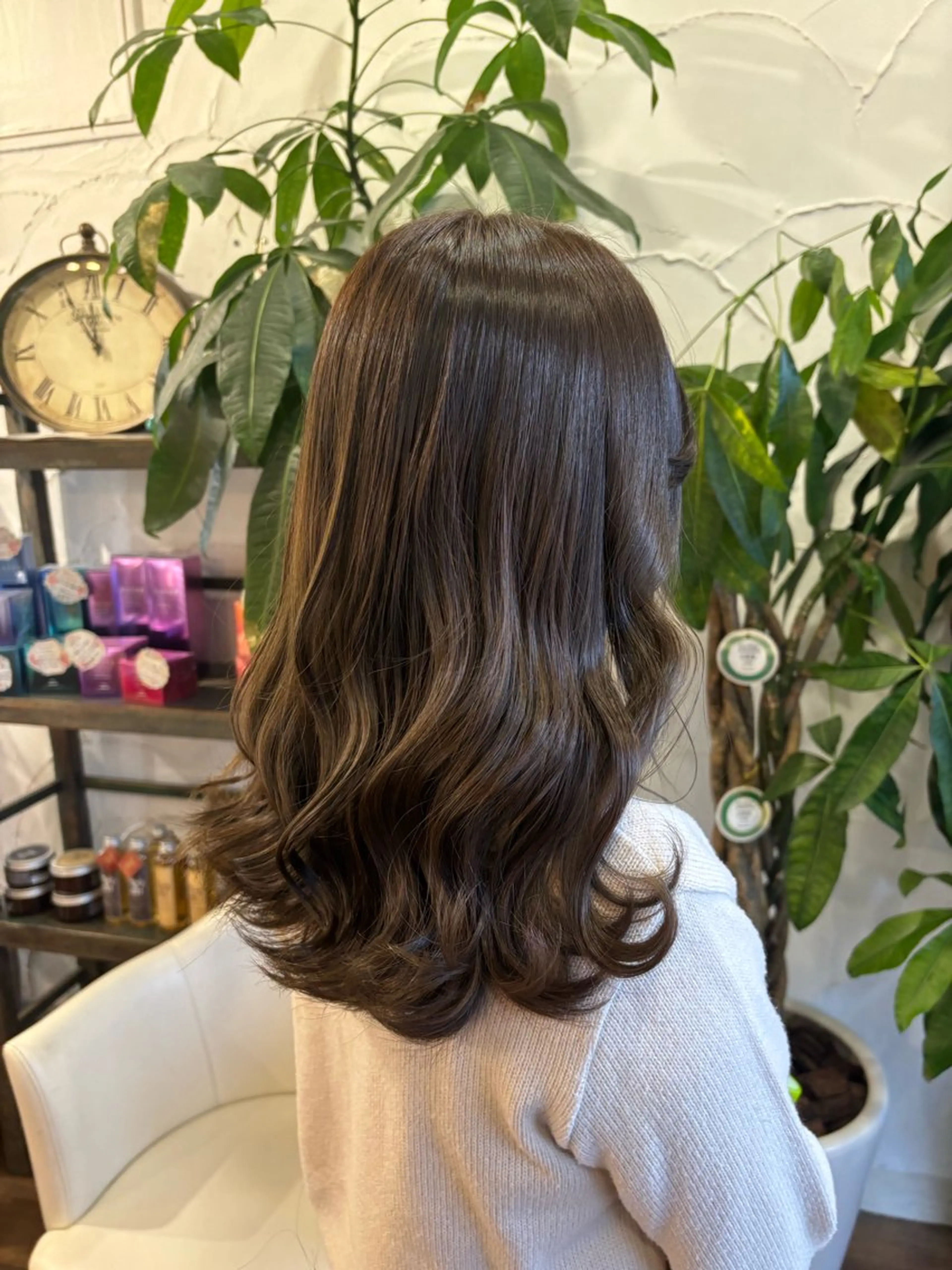 ロング カラー 齋藤 ゆずのヘアスタイル