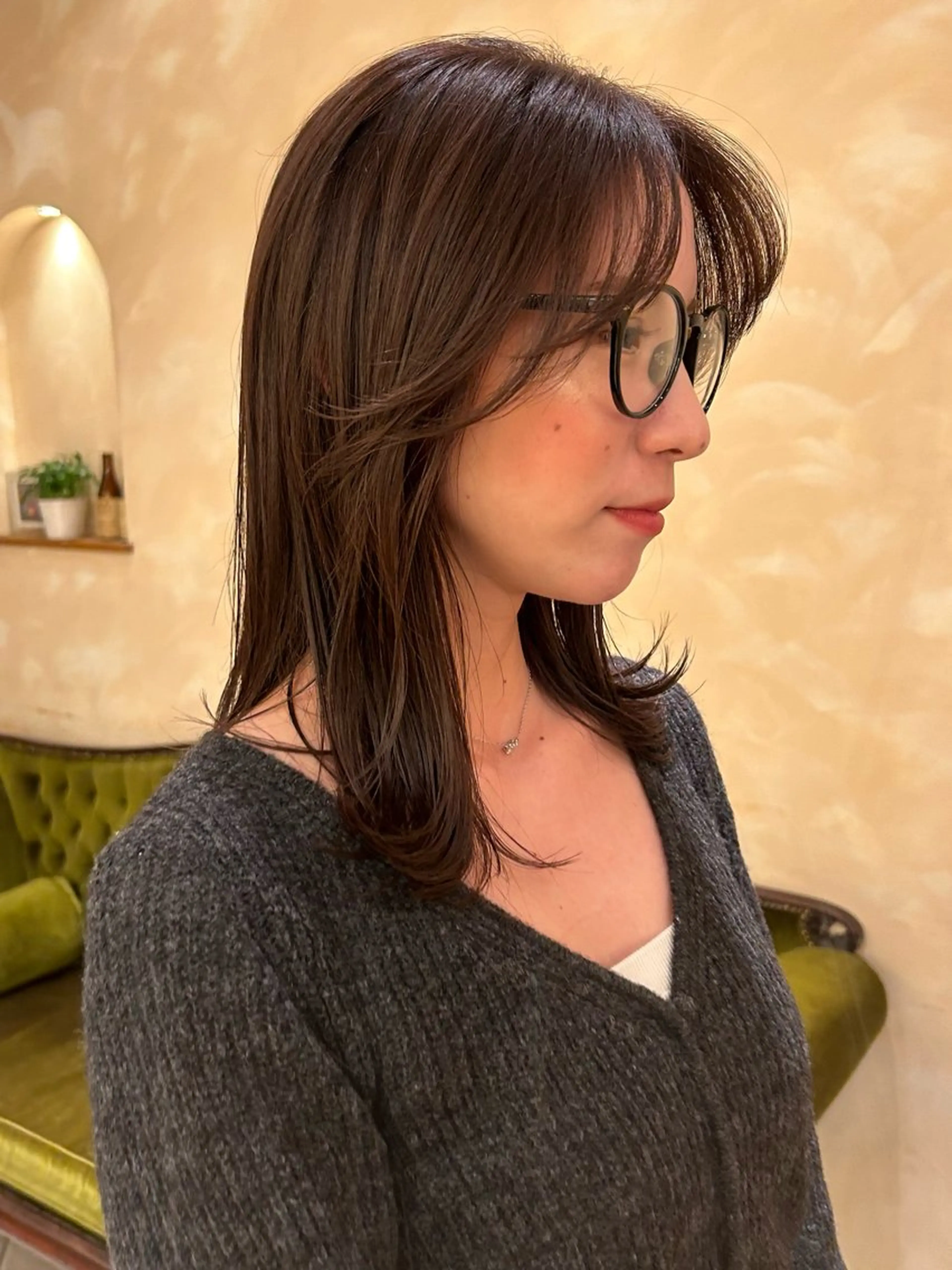 カラー 【ストレート】 平野枝莉のヘアスタイル